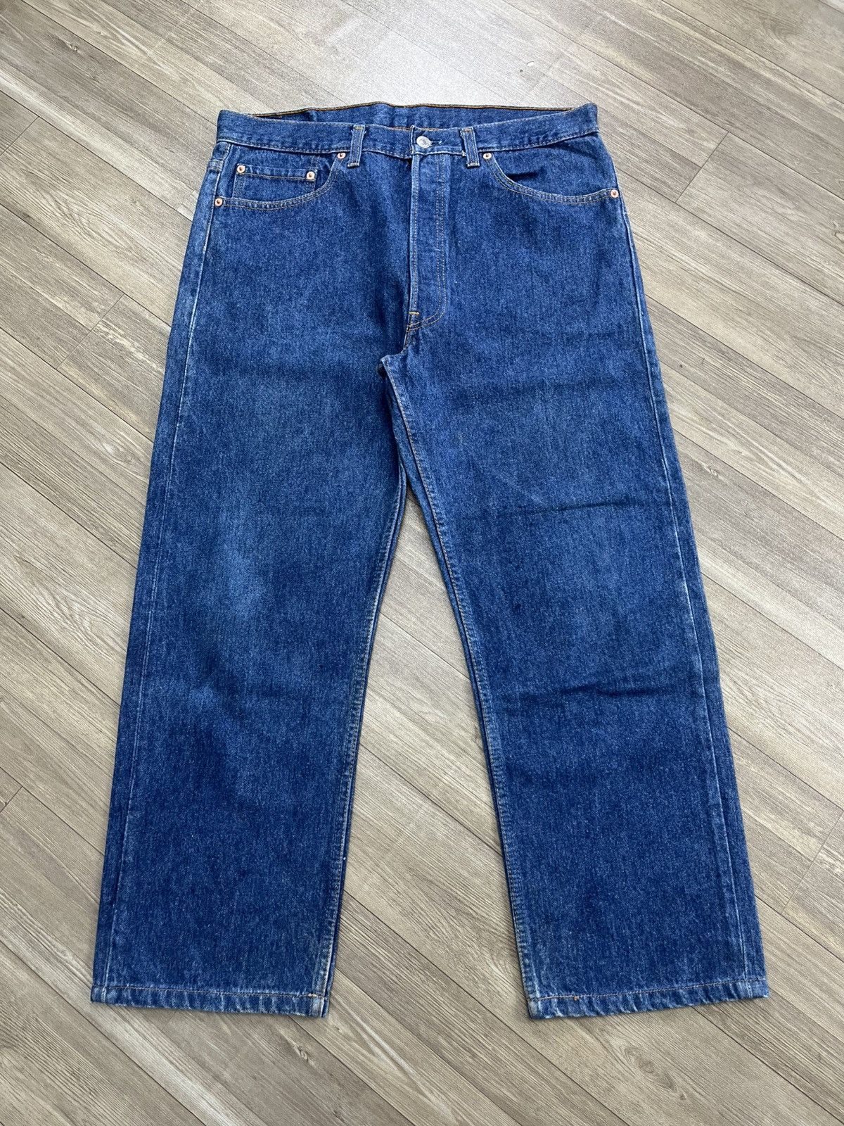 Levi's Vintage Clothing 🇺🇸1990s Vintage Levis 501XX 38x32 Straight Leg Blue Jeans Size US 38 / EU 54 - 1 Thumbnail
