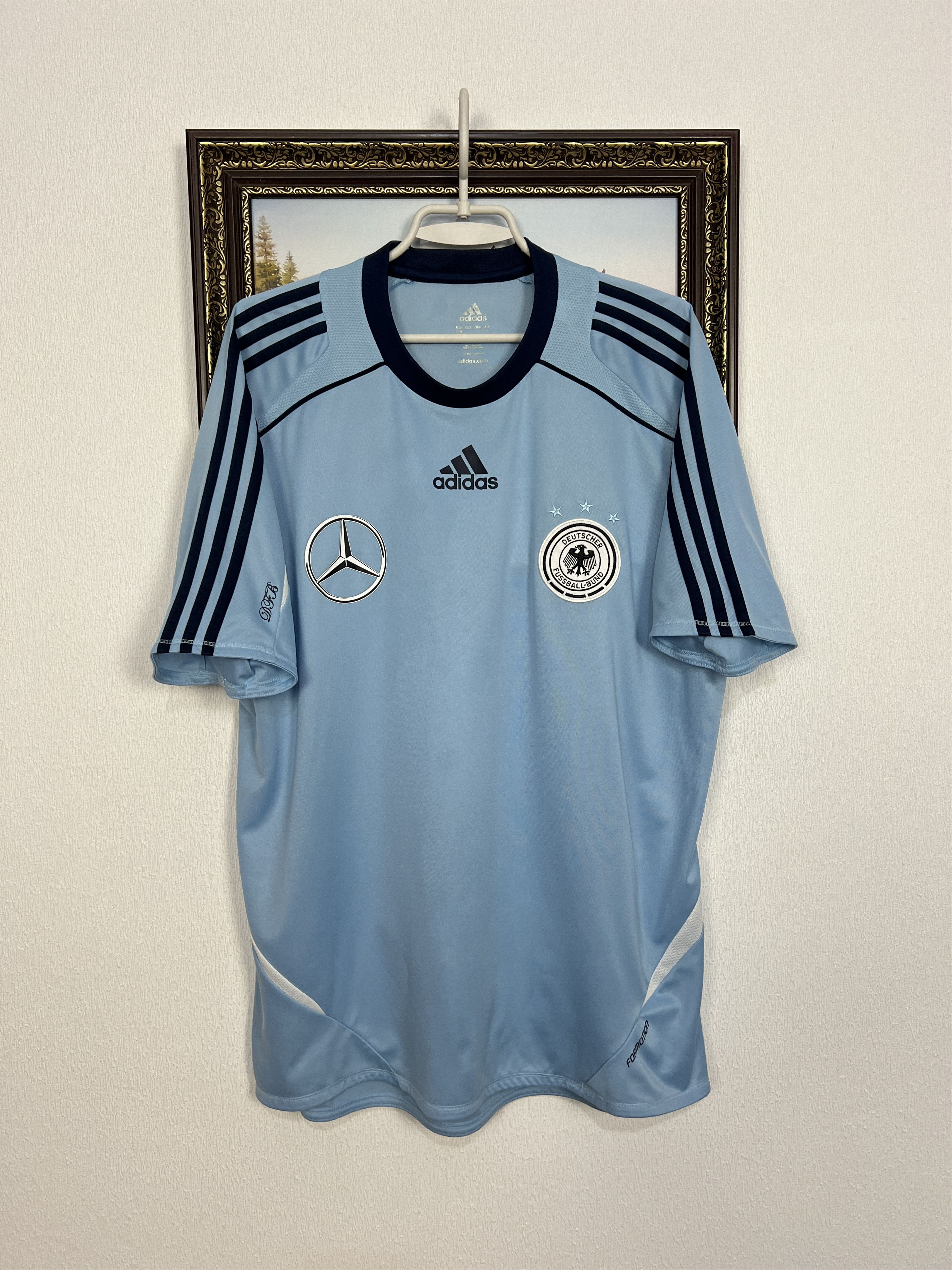 Adidas Germany Football Player Train Shirt Soccer Jersey Mercedes Size US XL / EU 56 / 4 - 1 Thumbnail