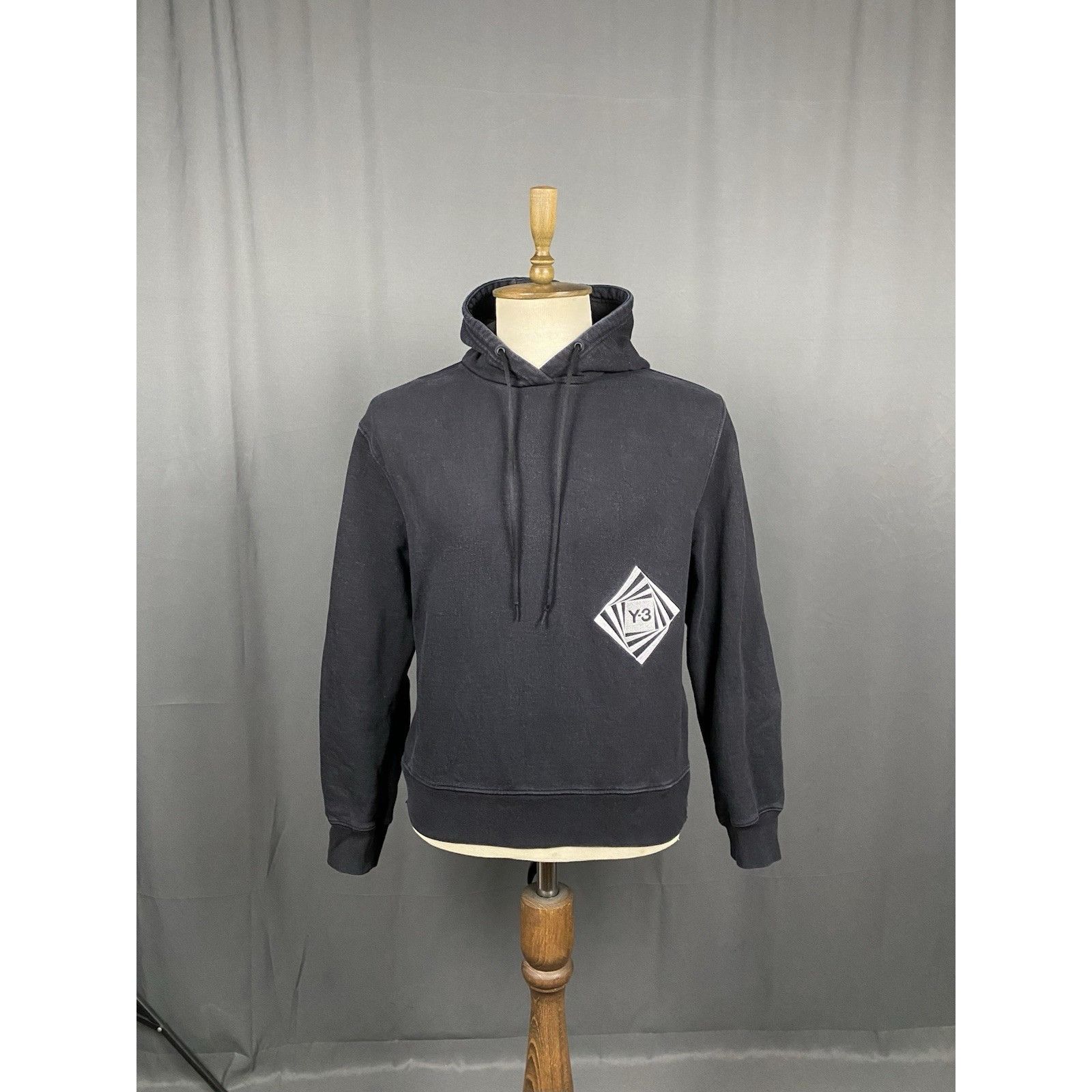 Y-3 Y-3 yohji yamamoto x Adidas Men's Black Oversized Hoodie Swe Size US L / EU 52-54 / 3 - 2 Thumbnail