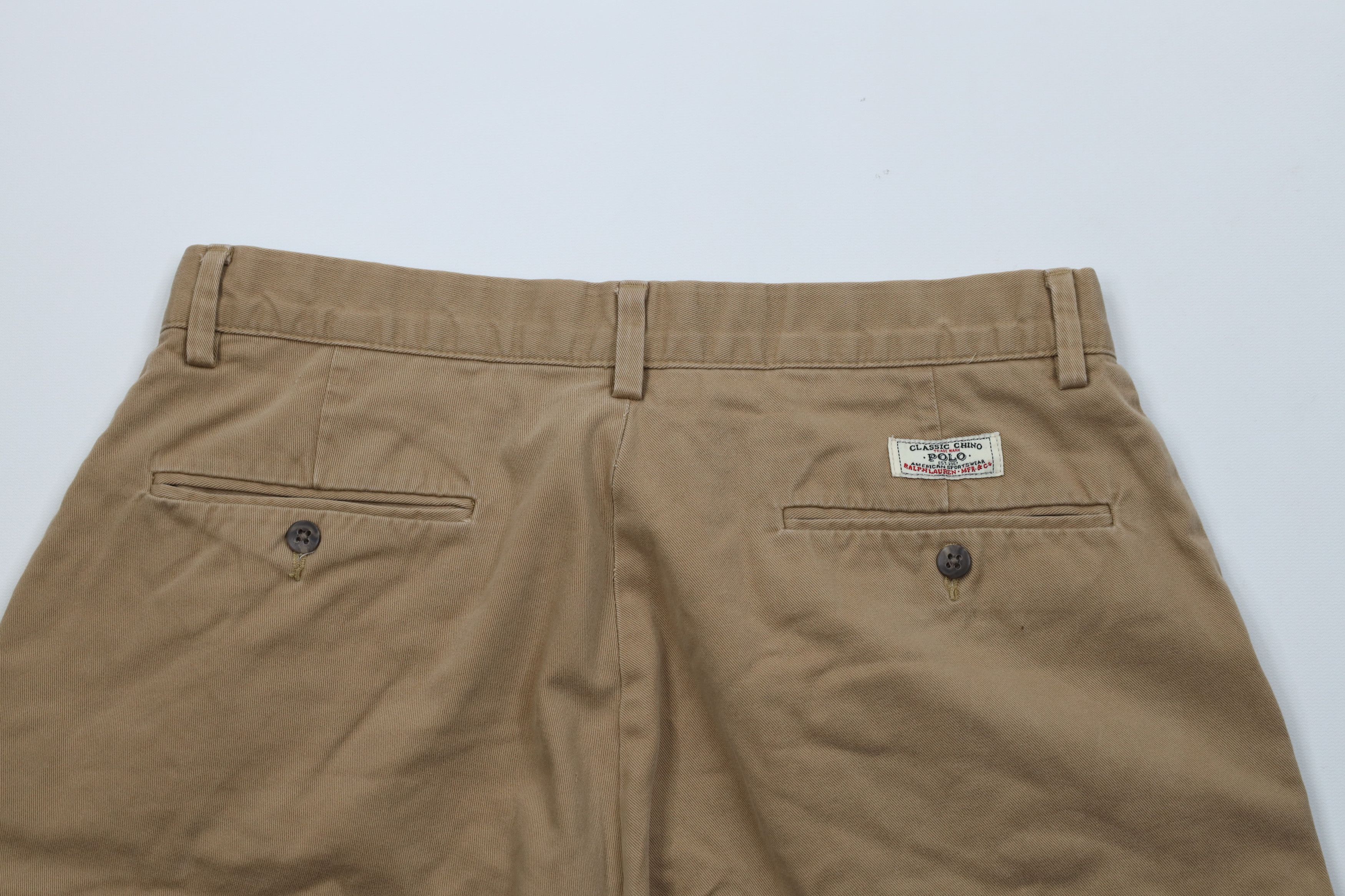 Ralph Lauren Vintage 90s Ralph Lauren Above Knee Chino Golf Shorts Cotton Size US 32 / EU 48 - 8 Thumbnail