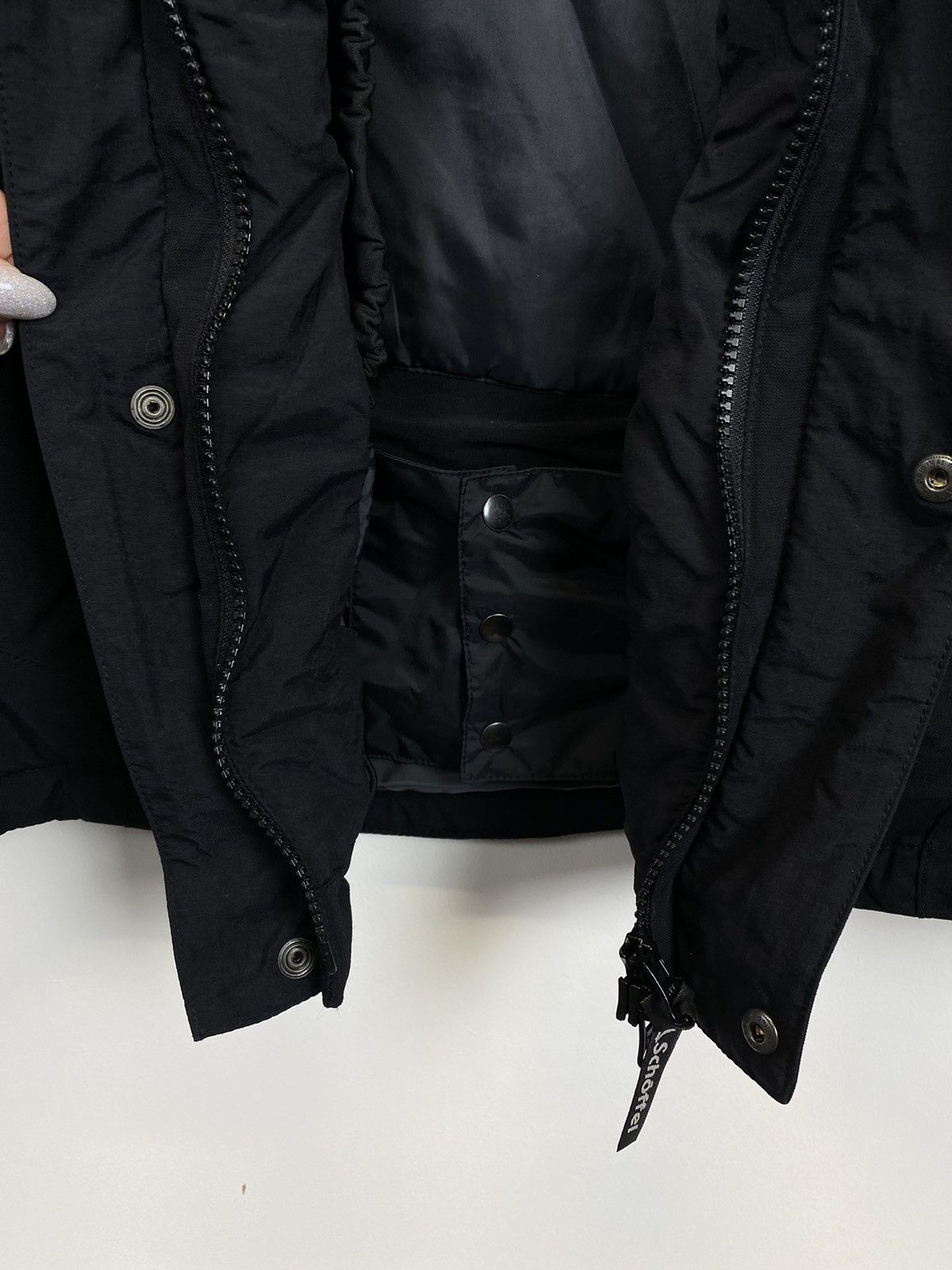 Vintage Schoffel Venturi Full Zip Hooded Ski Jacket Black Coat Top Size US XL / EU 56 / 4 - 11 Thumbnail