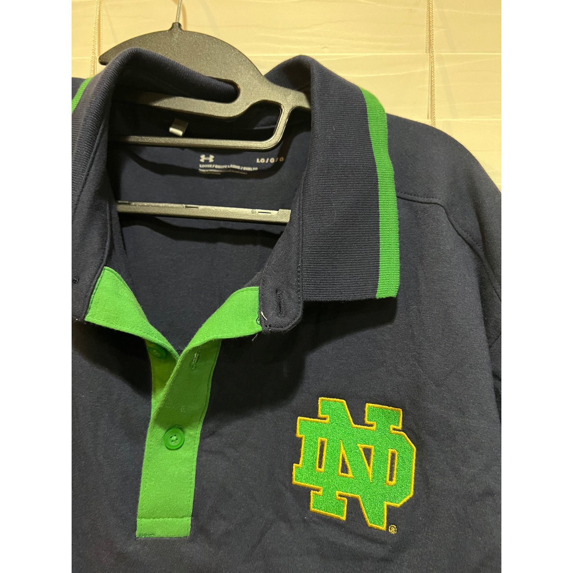 Under Armour Under Armour University of Notre Dame Fighting Irish Polo Sh Size US L / EU 52-54 / 3 - 2 Thumbnail