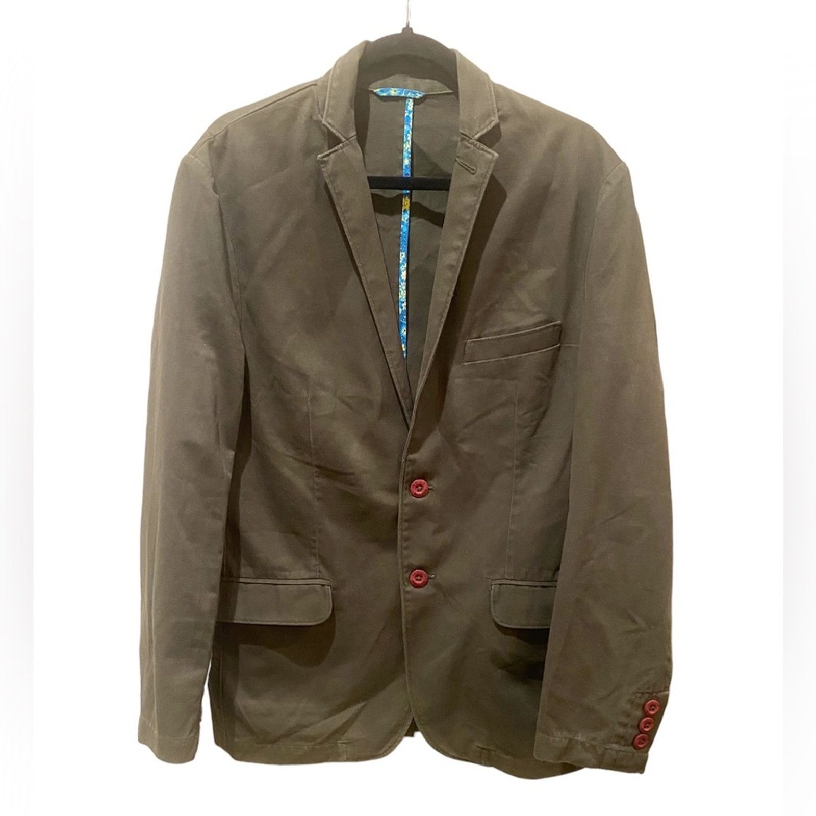Vintage Indigo Nation Single Breasted Blazer Notched Lapel 48 CM Size US M / EU 48-50 / 2 - 1 Thumbnail