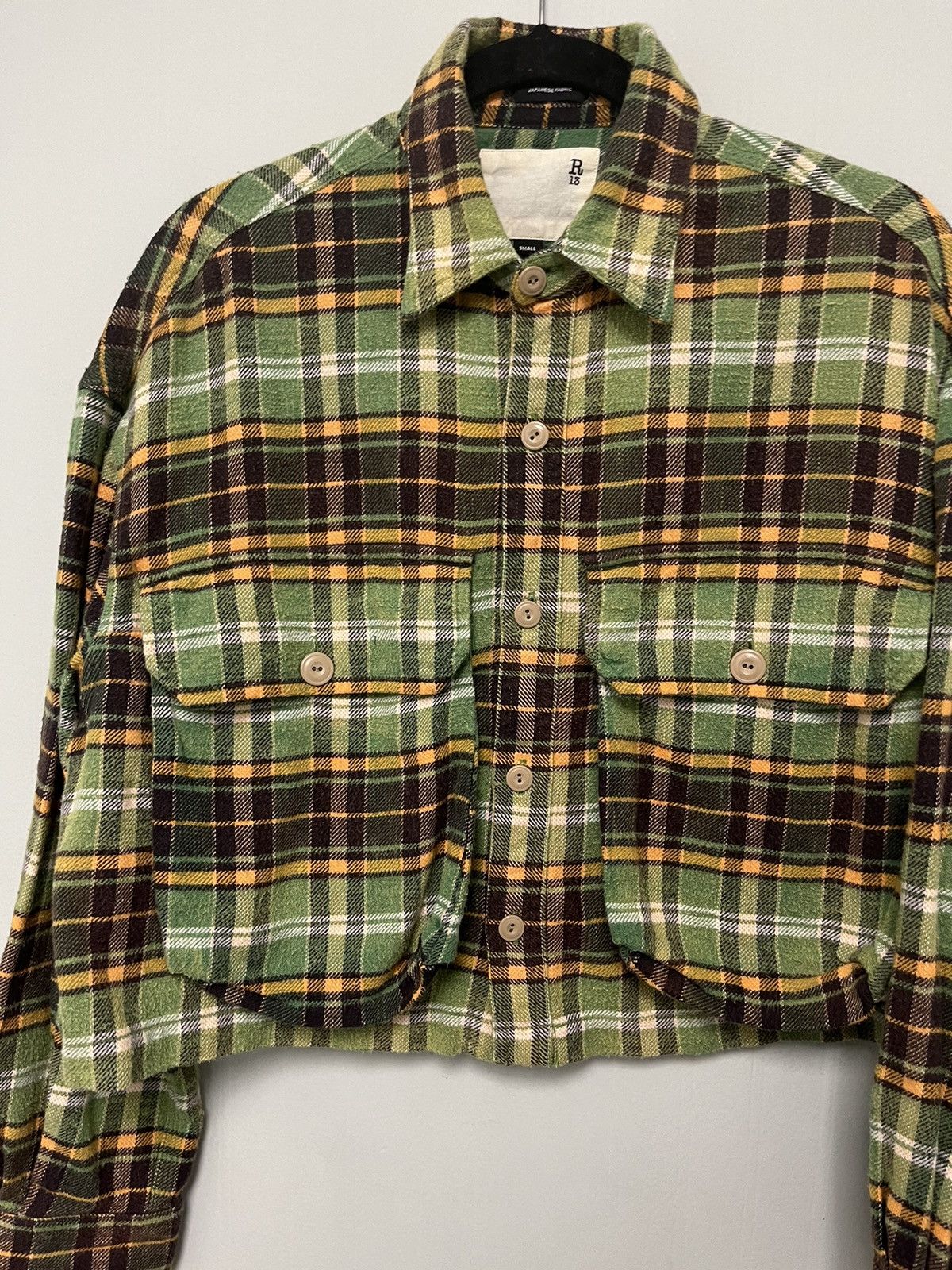 R13 Oversized Cropped shirt. Small Size US S / EU 44-46 / 1 - 4 Thumbnail
