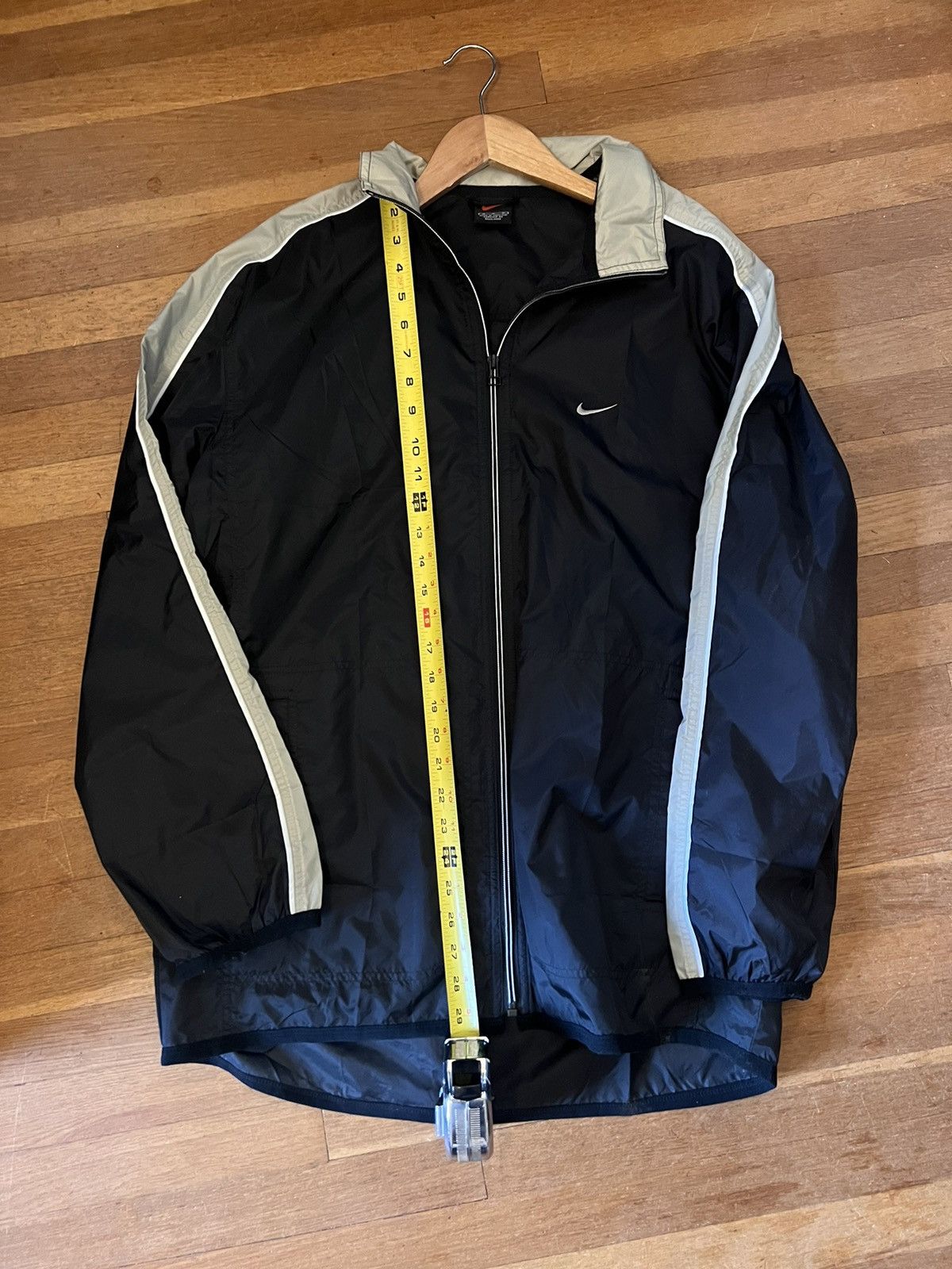 Nike × Vintage Vintage Nike Striped Zip-up Jacket Size US L / EU 52-54 / 3 - 3 Thumbnail