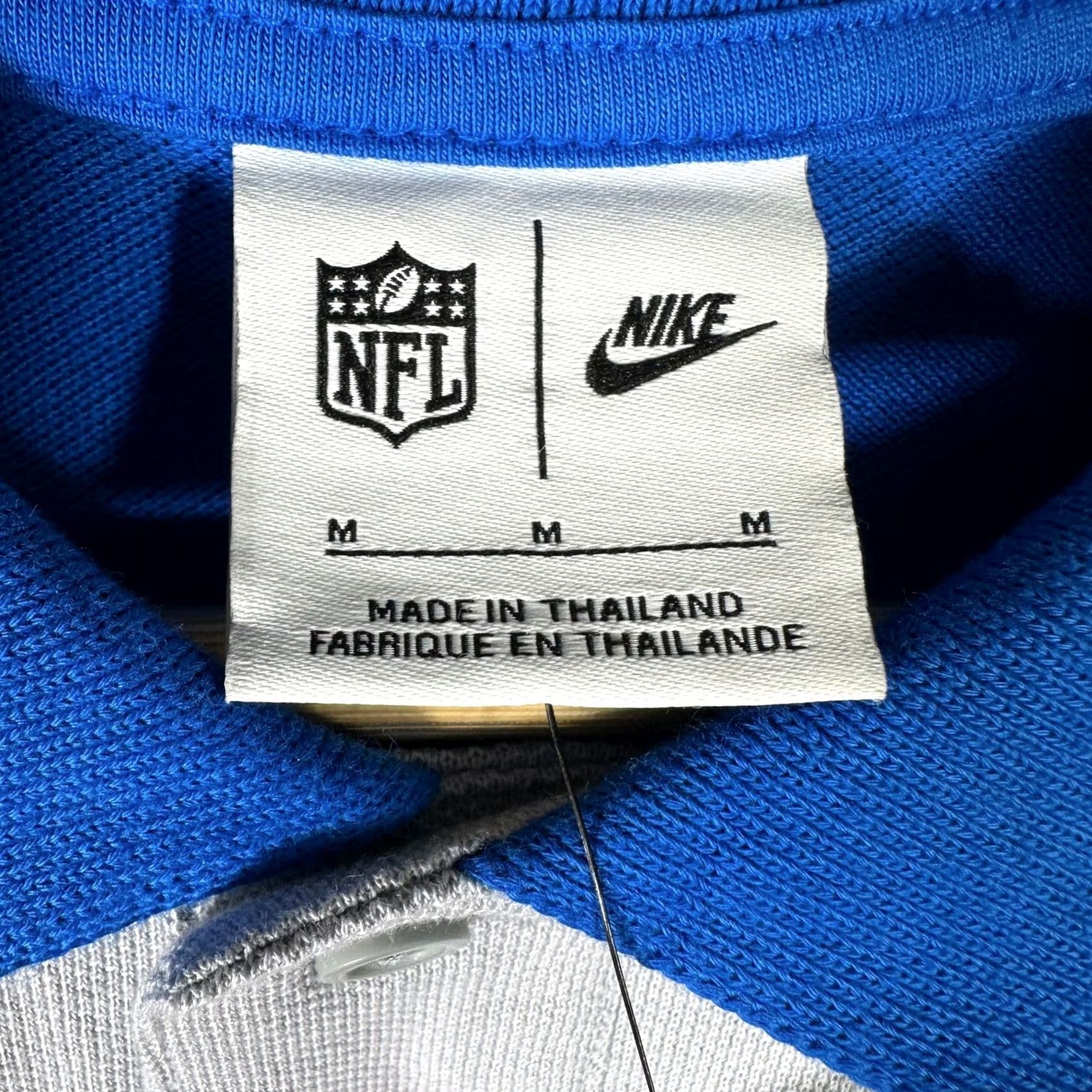 Nike Nike NFL Detroit Lions Polo Shirt Mens M Gray Blue Short Sleeve Football Size US M / EU 48-50 / 2 - 4 Thumbnail