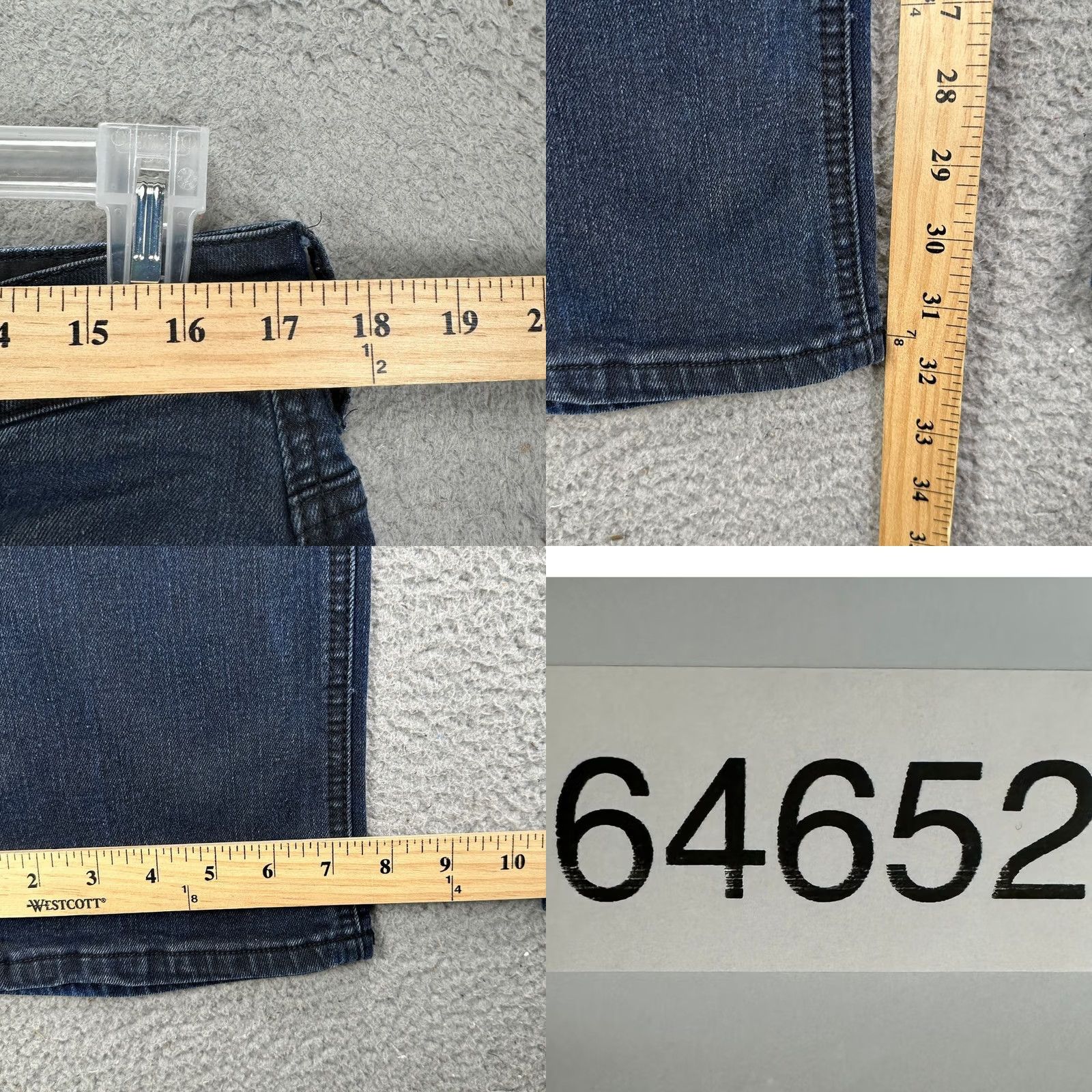 Buffalo David Bitton Buffalo David Bitton Evan-X Slim Straight Jeans Mens 32X32 Blue Dark Wash Denim Size US 32 / EU 48 - 8 Thumbnail