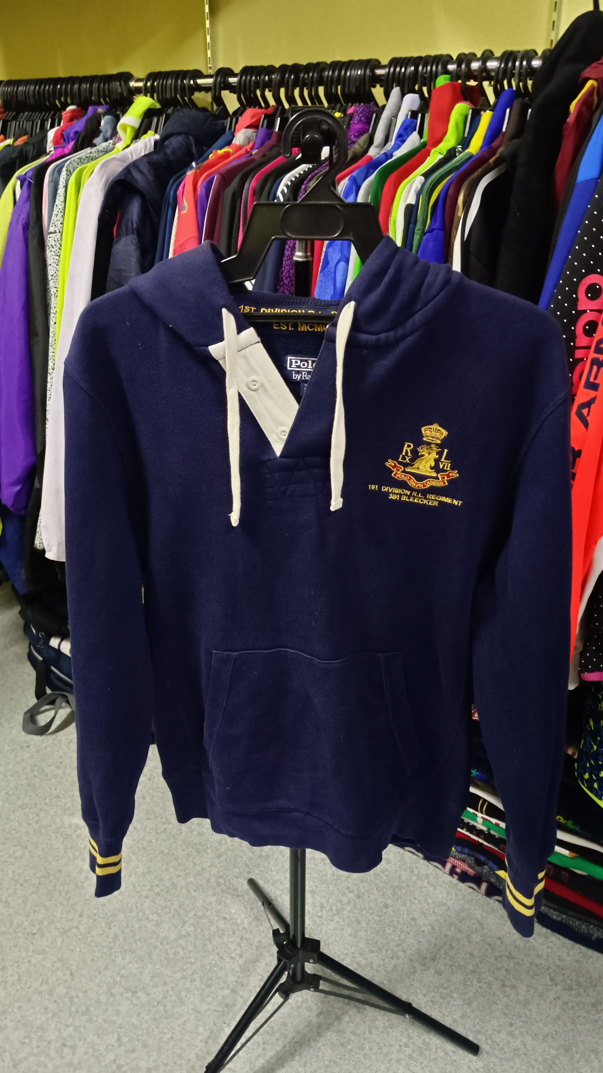 Polo Ralph Lauren × Vintage Vintage Polo Ralph Lauren 1st Division RL Regiment Hoodie Size US M / EU 48-50 / 2 - 1 Thumbnail