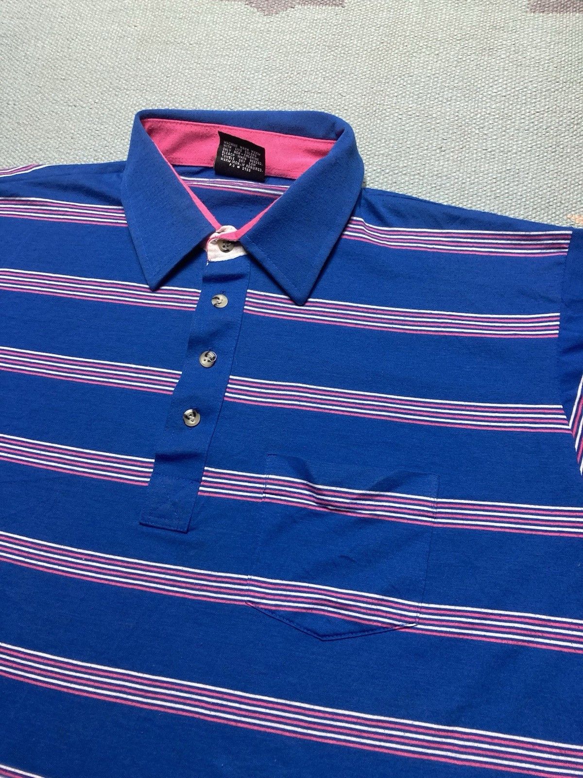 Vintage Vtg short sleeve polo shirt striped golf soft Chip Beck XL Size US XL / EU 56 / 4 - 3 Thumbnail