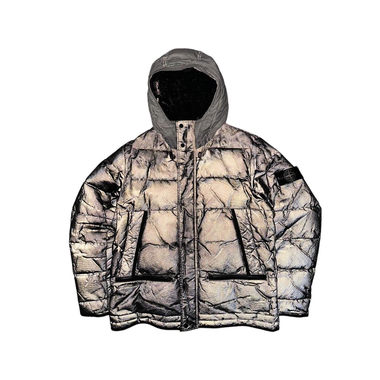 Stone Island Stone Island Mesh Reflective Zip Up Puffer Jacket Size US XL / EU 56 / 4 - 3 Thumbnail