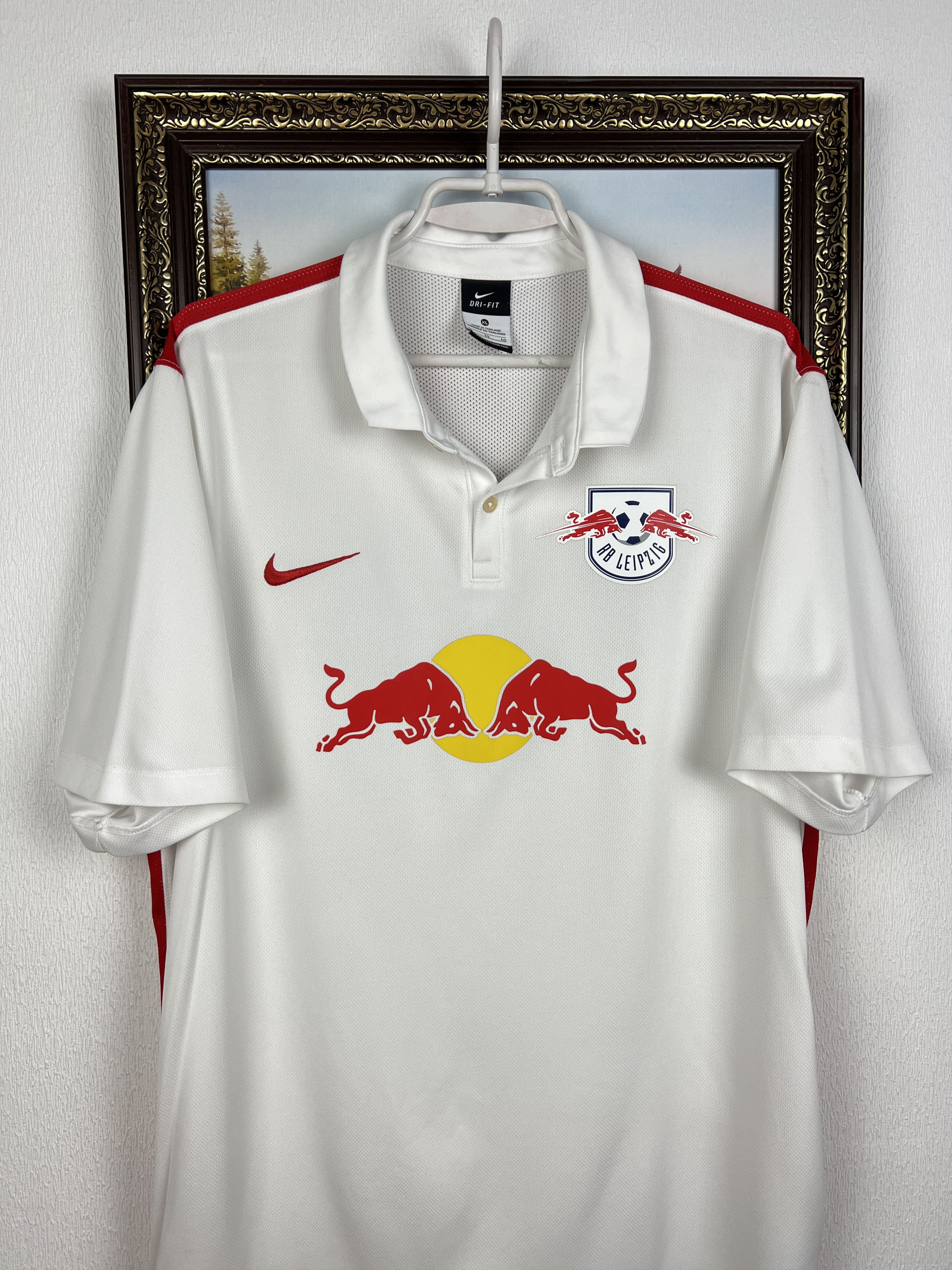 Nike Red Bull Leipzig Home football shirt Soccer Jersey Trikot Size US XL / EU 56 / 4 - 2 Thumbnail