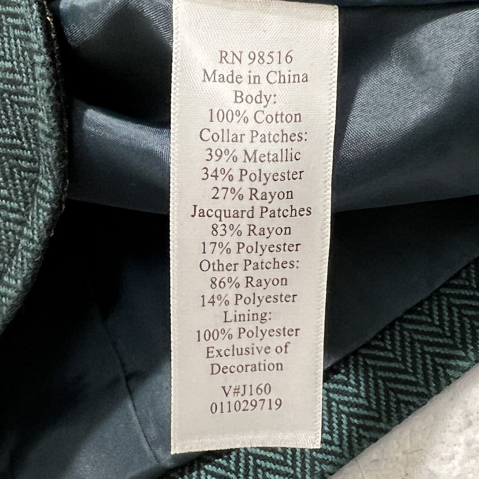 Coldwater Creek Coldwater Creek Teal Green Blazer Metallic Embroidery Jacket Size S / US 4 / IT 40 - 4 Thumbnail