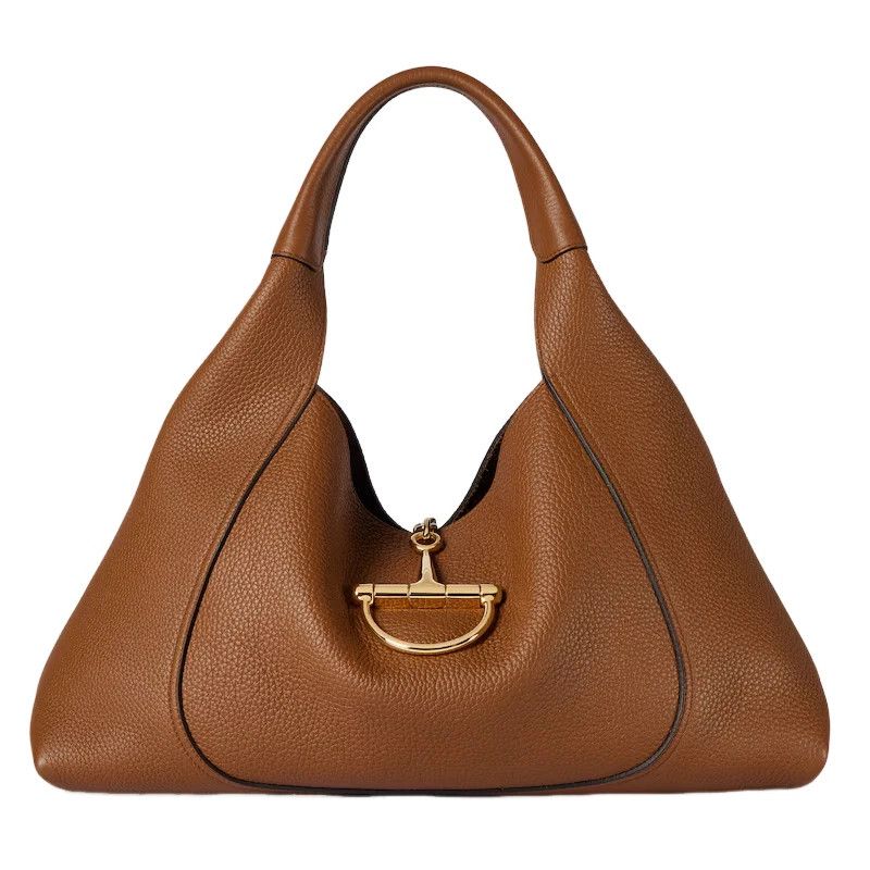 Gucci GUCCI Softbit Maxi Brown Leather Shoulder Bag New Auth Size ONE SIZE - 1 Thumbnail