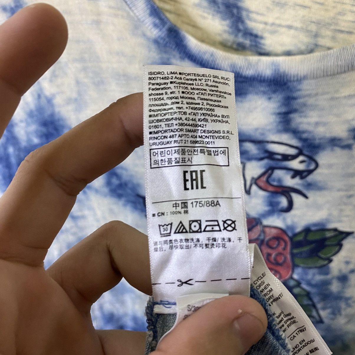 Gap Roses Snake Ed Hardy Kanye West Yeezy Style T Shirt Size US M / EU 48-50 / 2 - 9 Thumbnail