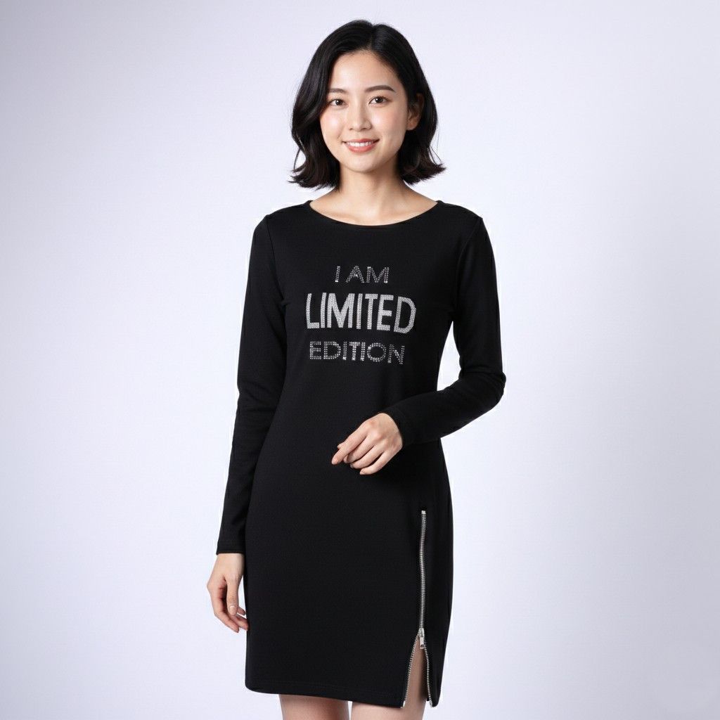 Vintage Mc Lorene Woman S Dress Black Tight Stretch 10252 Size S / US 4 / IT 40 - 1 Thumbnail