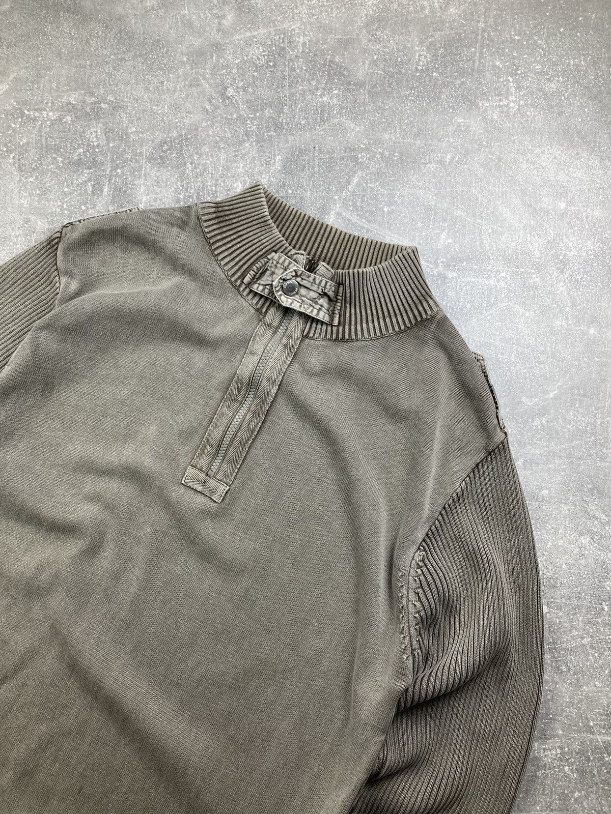 Japanese Brand Vintage Avant garde opium knitted khaki sweater Size US L / EU 52-54 / 3 - 3 Thumbnail