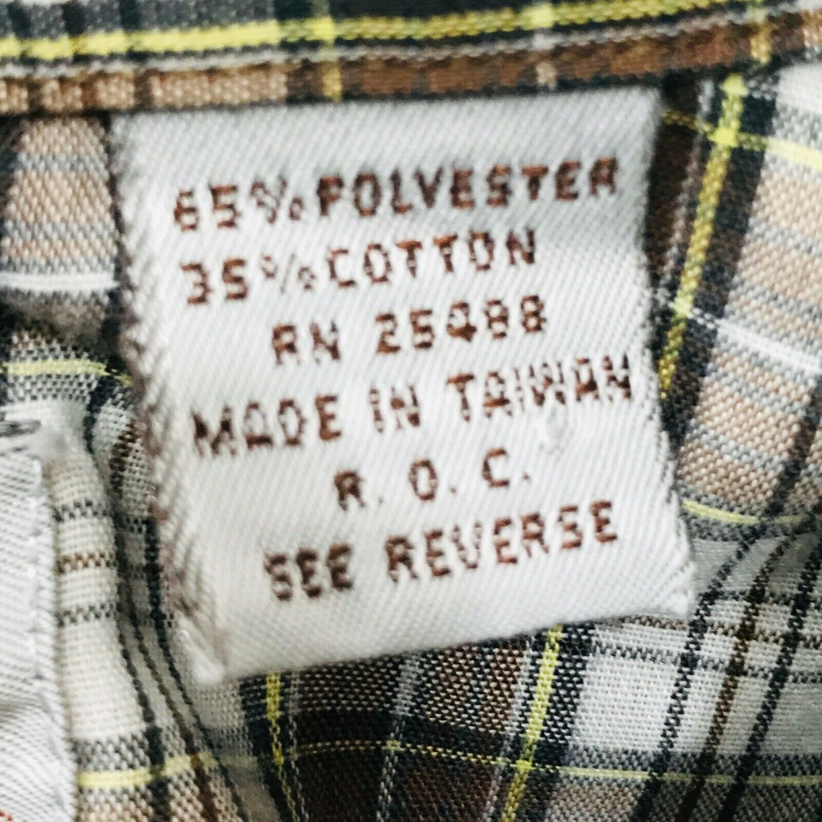 Other ATA Authentic Western Vintage Pearl Snap Plaid 16.5 (Large) Size US L / EU 52-54 / 3 - 8 Thumbnail