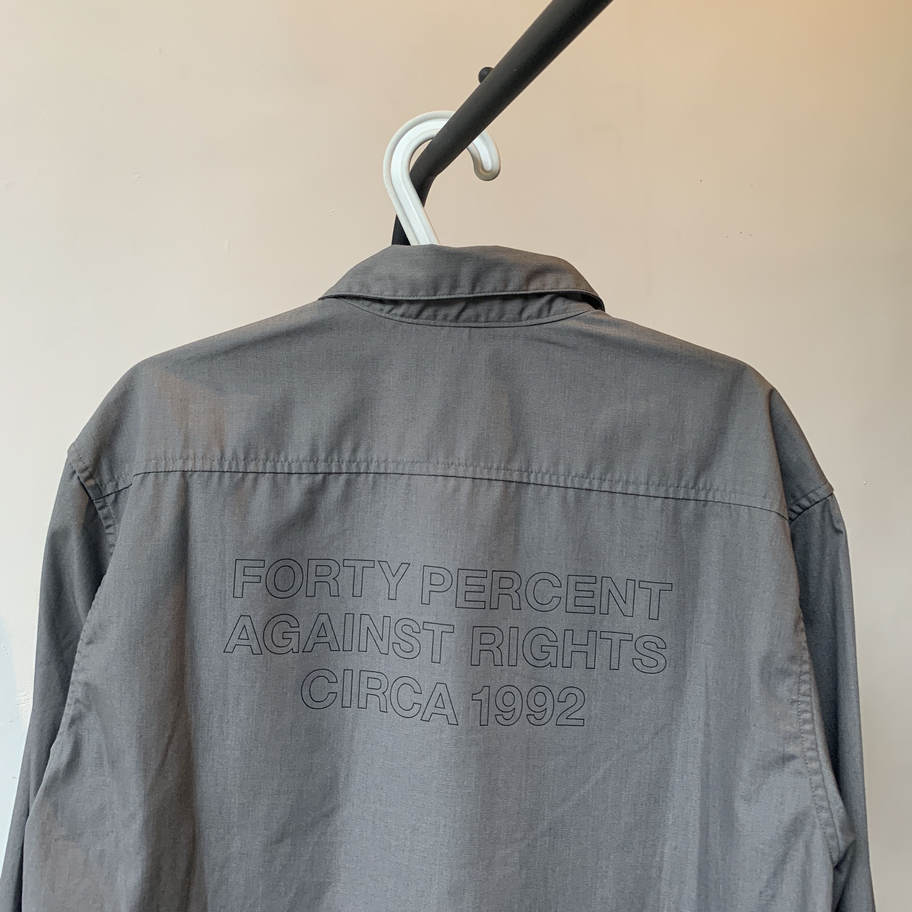 FPAR Fourty percents against rights circa 1992 ls work shirt Size US L / EU 52-54 / 3 - 5 Thumbnail