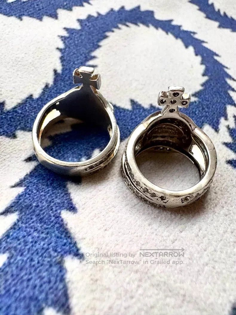 Vivienne Westwood Vivienne Westwood size XS Vintage Silver Saturn Ring with D Size ONE SIZE - 2 Thumbnail