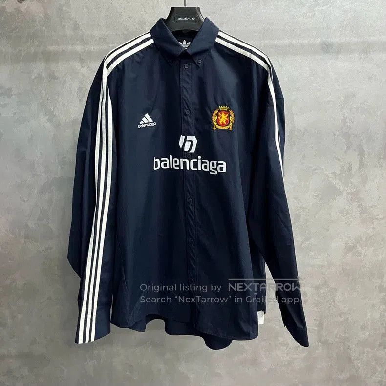 Balenciaga x Adidas Collab Blue Shirt.