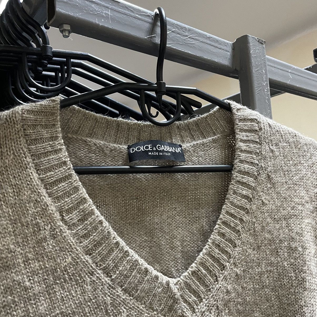 ALPACA Dolce Gabbana Distressed CARDIGAN Knit Sweater