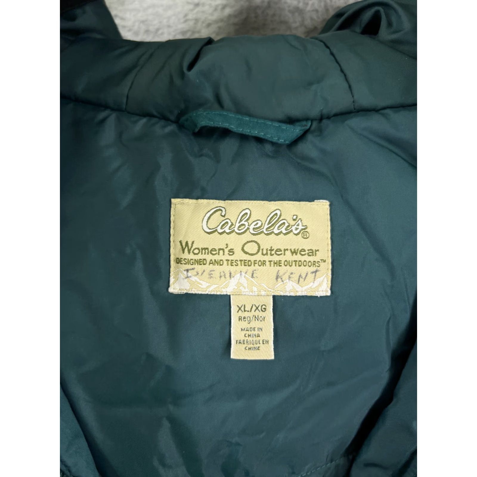 Vintage Cabela's Jacket Womens XL Green Gore-Tex Parka Weather Resistantwaterproof Windproof Warm Size XL / US 12-14 / IT 48-50 - 3 Thumbnail