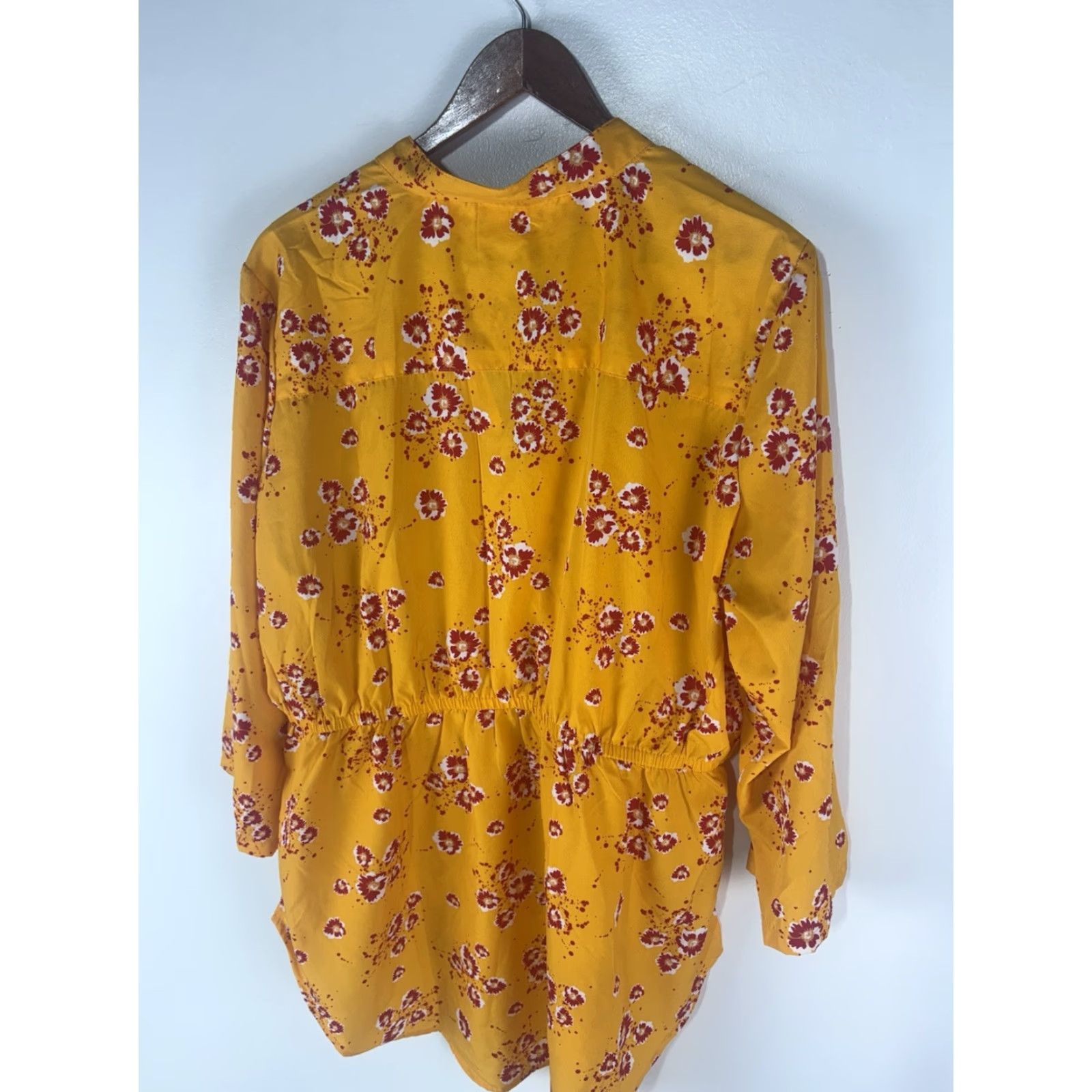 Vintage Mph Collection Gold/Multi Floral Tunic Top Womens Size 2X India Size XXL / US 16-18 / IT 52-54 - 4 Thumbnail