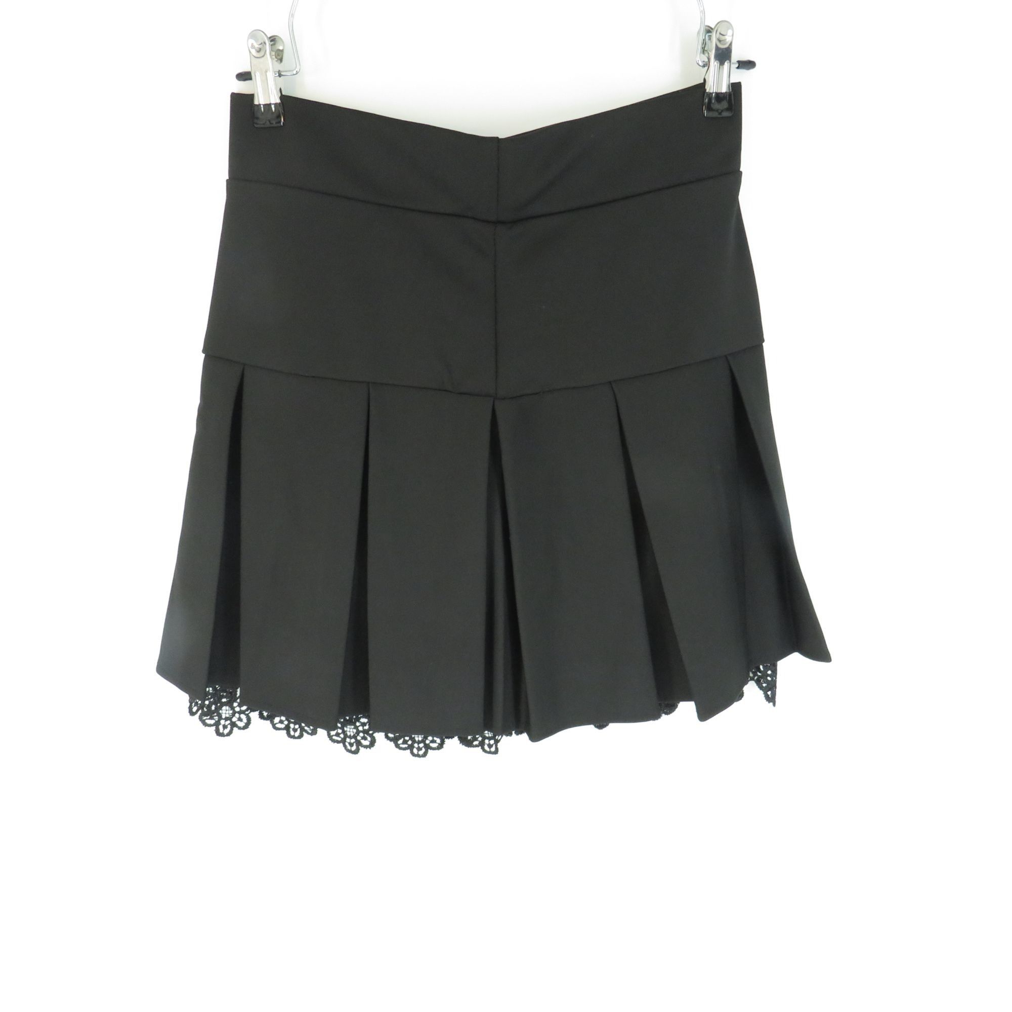 Other Tonchengsd Women's Black Pleated Skort With Lace Trim Medium Size 28" / US 6 / IT 42 - 3 Thumbnail
