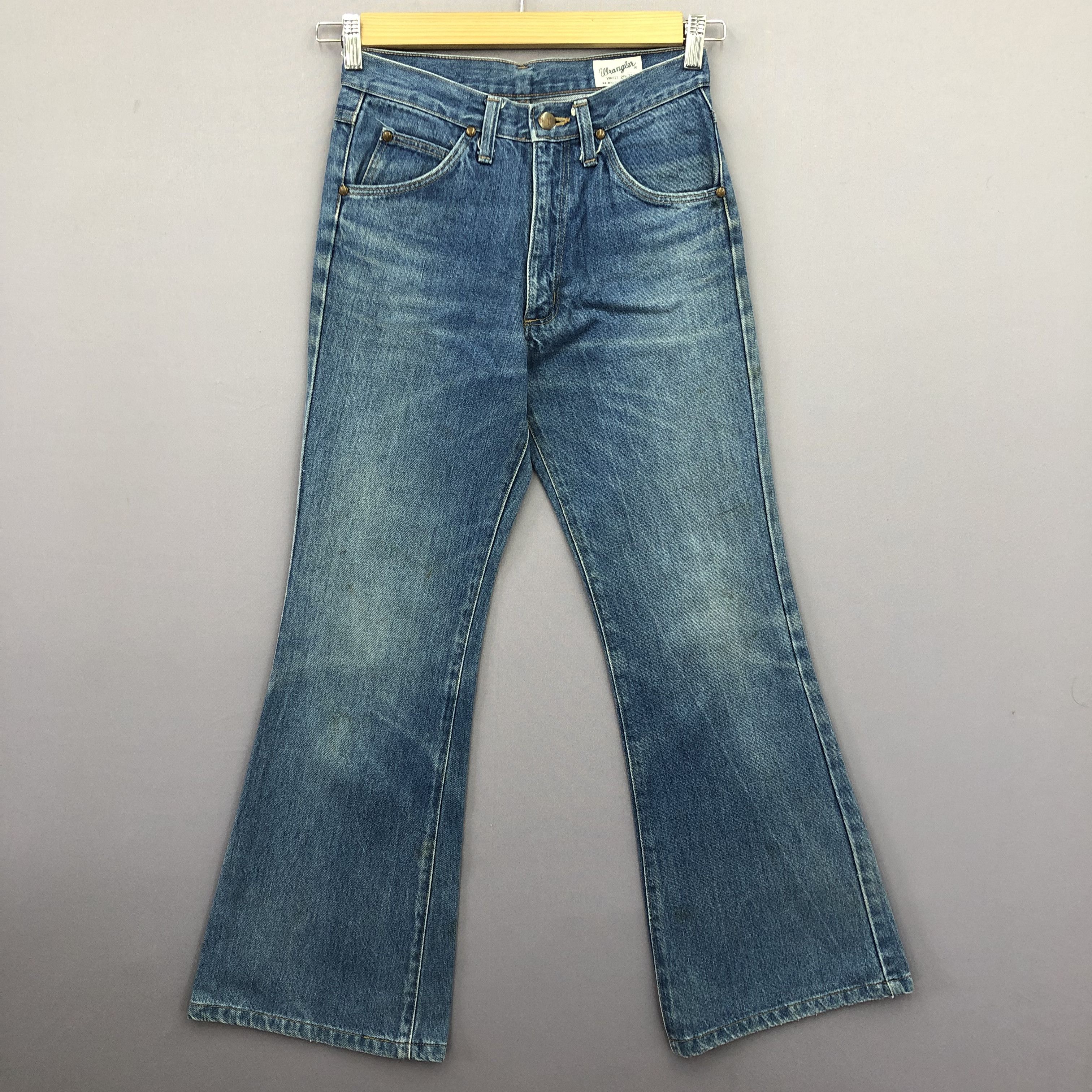 Wrangler Vintage 90s Wrangler Super Flare Blue Wash Jeans Denim Size 26" / US 2 / IT 38 - 1 Thumbnail