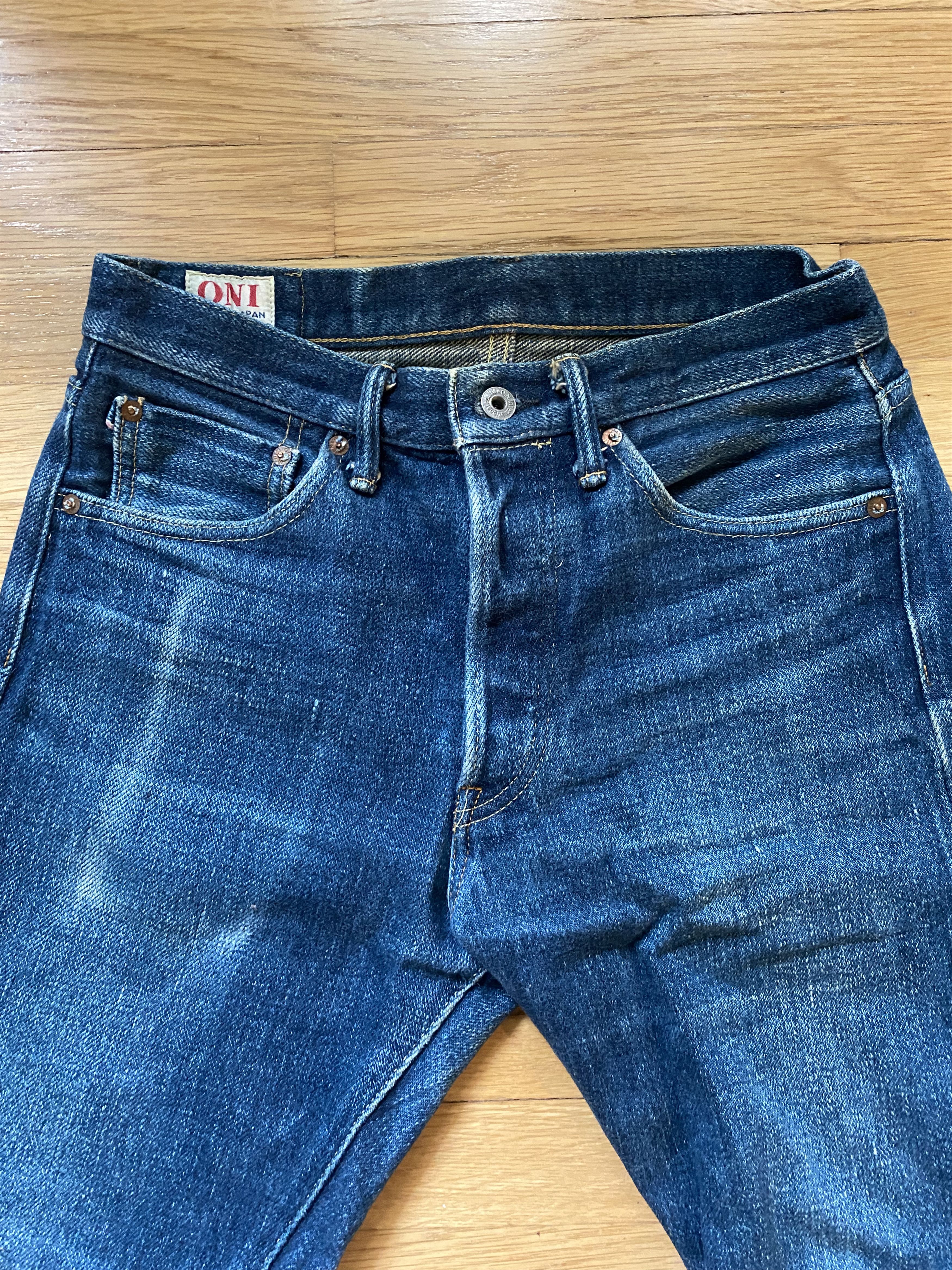Oni "Secret Denim" 20oz Selvedge Denim, size 29, (Straight Fit) Size US 29 - 2 Thumbnail