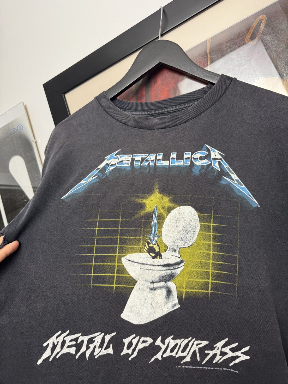Band Tees Metallica Metal Up Your Ass Vintage Band Tee Distressed Y2k Size US M / EU 48-50 / 2 - 3 Thumbnail