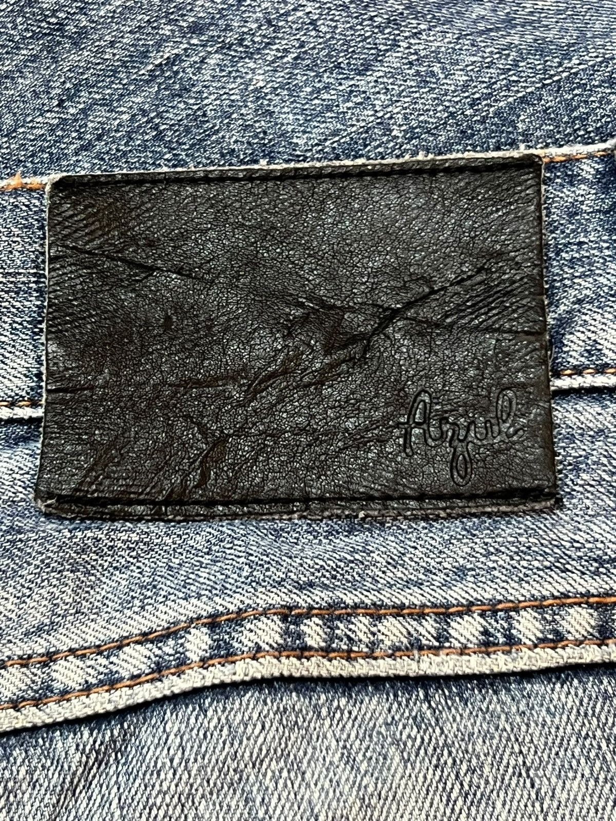 Japanese Brand Vintage Axal Slim Straight, Faded Wash, Distressed Jeans Size US 32 / EU 48 - 10 Thumbnail