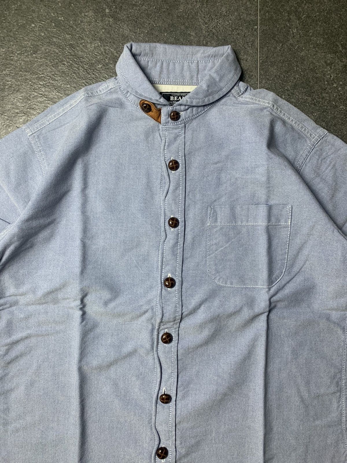 Beams Japan Beams Shawl Collar Shirt Contrast Stitch Size US S / EU 44-46 / 1 - 2 Thumbnail