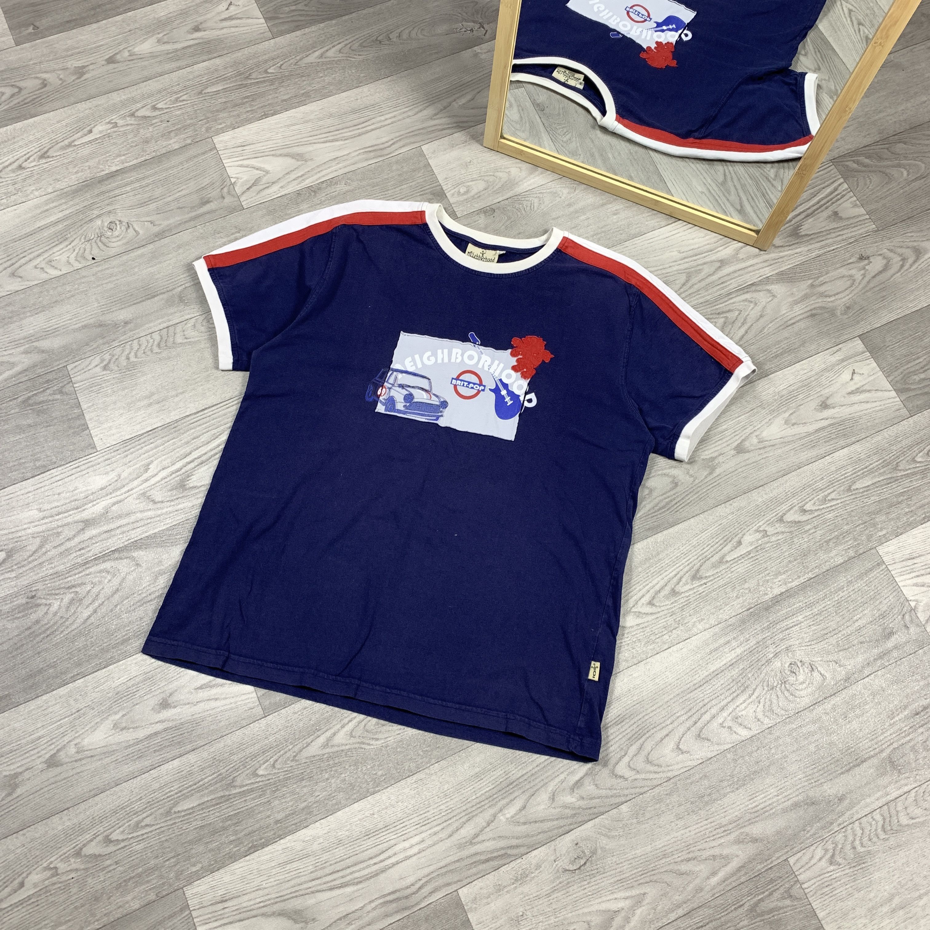 Vintage Vintage Neighborhood NYC 90s Graphic Brit-Pop Tee Shirt Size US XL / EU 56 / 4 - 3 Thumbnail