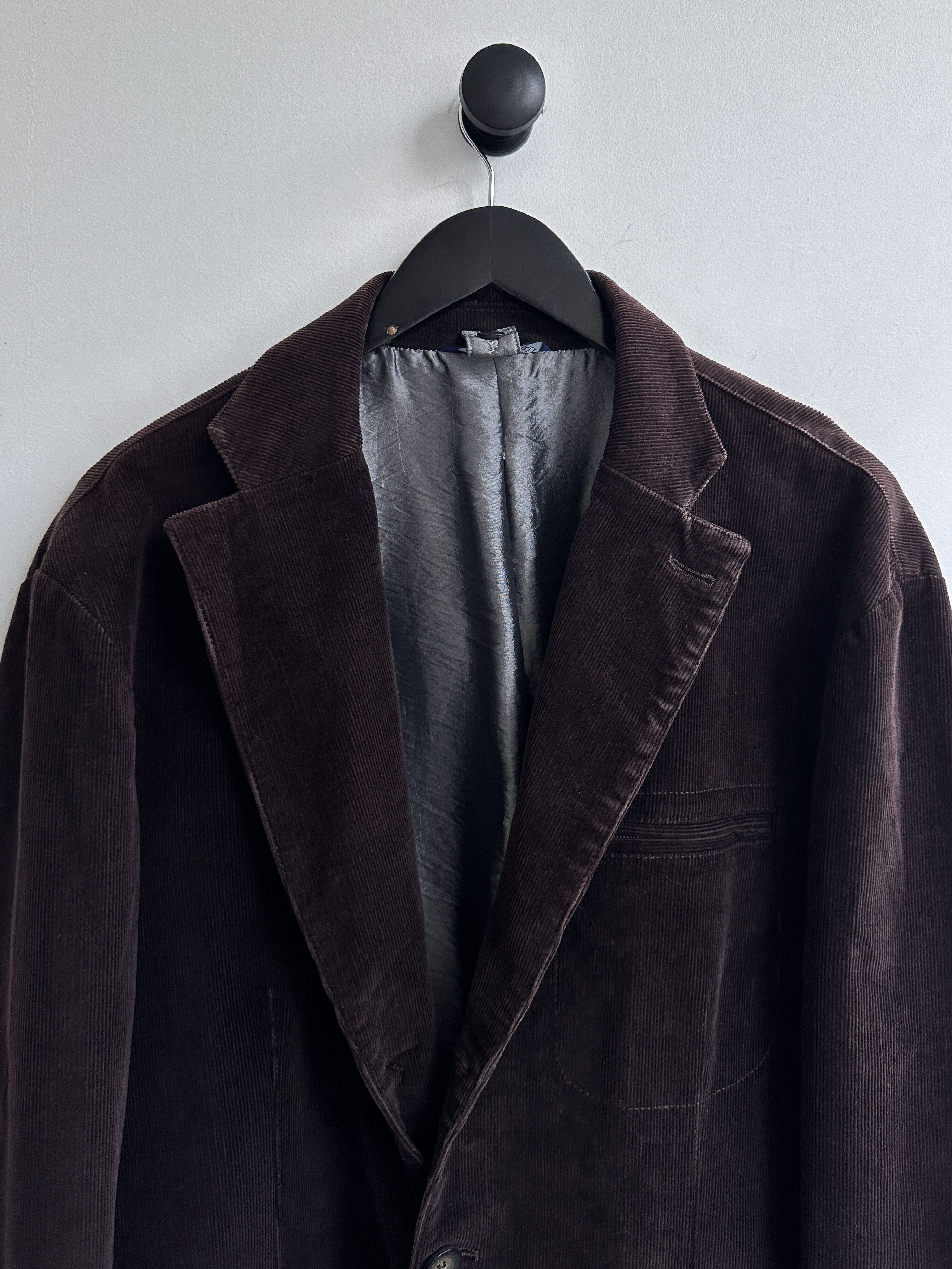 Trussardi Trussardi Brown Corduroy Blazer Jacket Size 54R - 3 Thumbnail