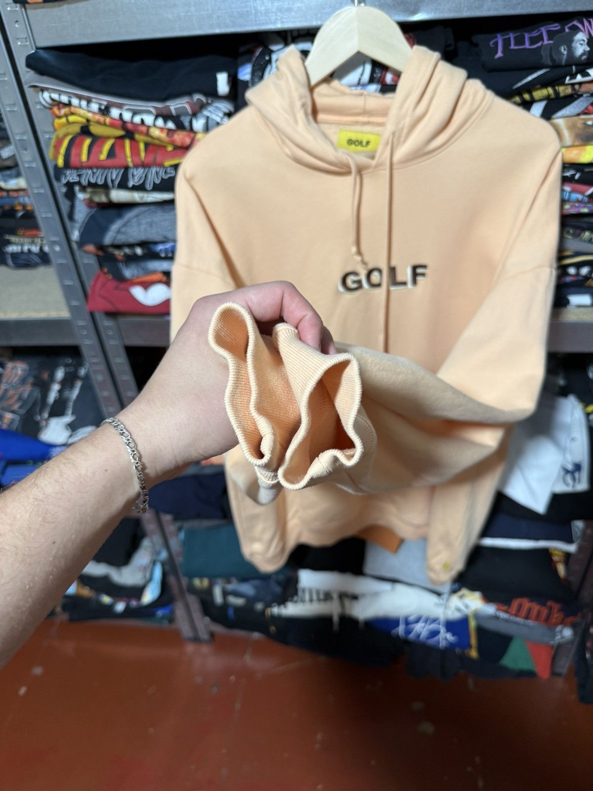 Golf Wang GOLF WANG CONTRAST STITCH LOGO HOODIE - MUSTARD Y2K HYPE Size US XL / EU 56 / 4 - 7 Thumbnail