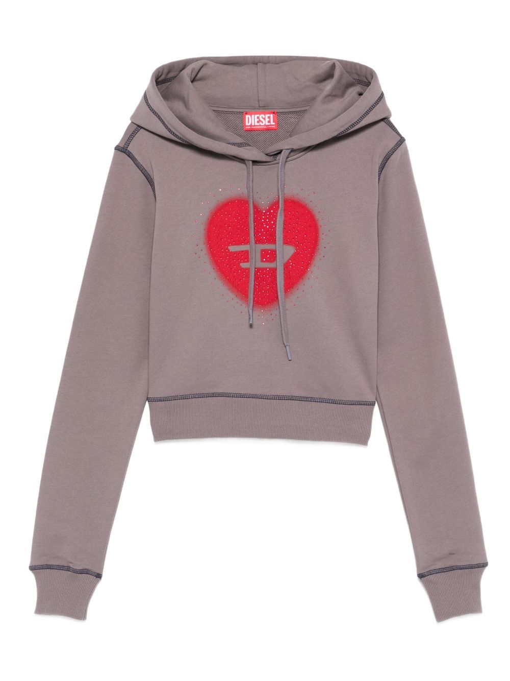 Diesel HEART COTTON HOODIE Size L / US 10 / IT 46 - 1 Thumbnail