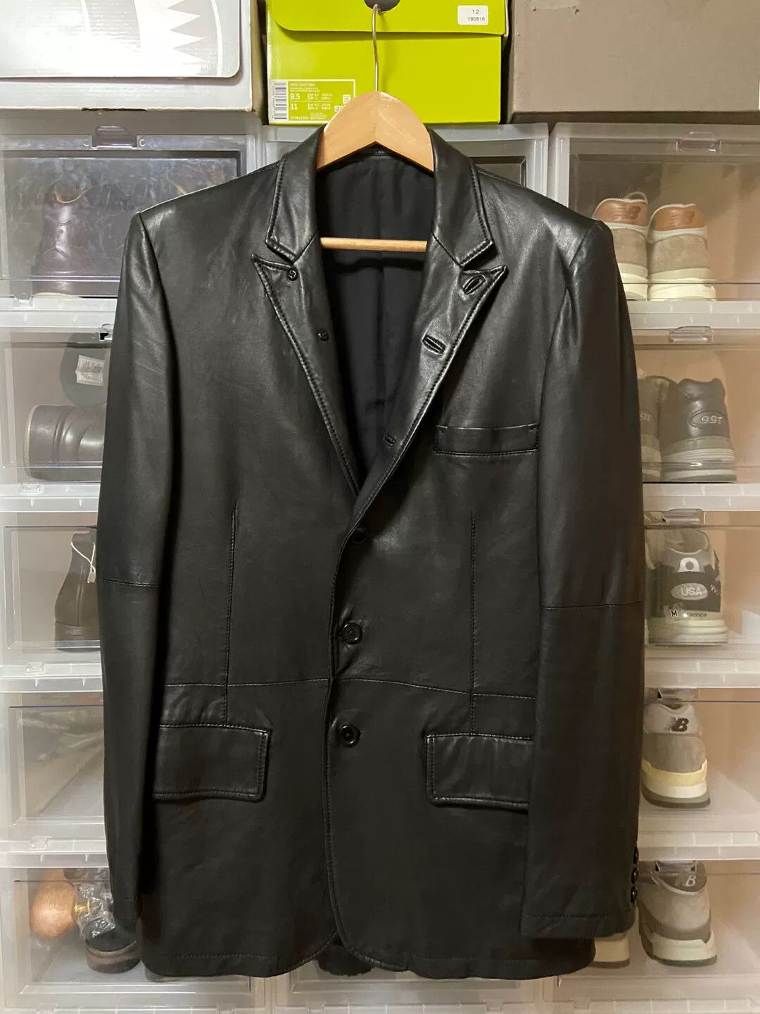 Yohji Yamamoto yohji yamamoto s'yte sheepskin leather jacket | Grailed