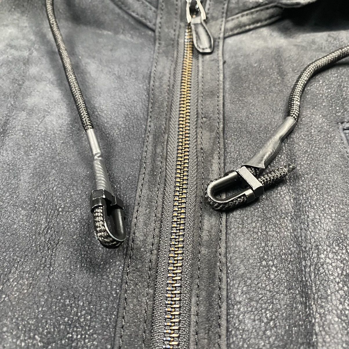 If Six Was Nine × Japanese Brand Vintage 90s Enaga Leather Fur Hooded Jacket Size US M / EU 48-50 / 2 - 6 Thumbnail