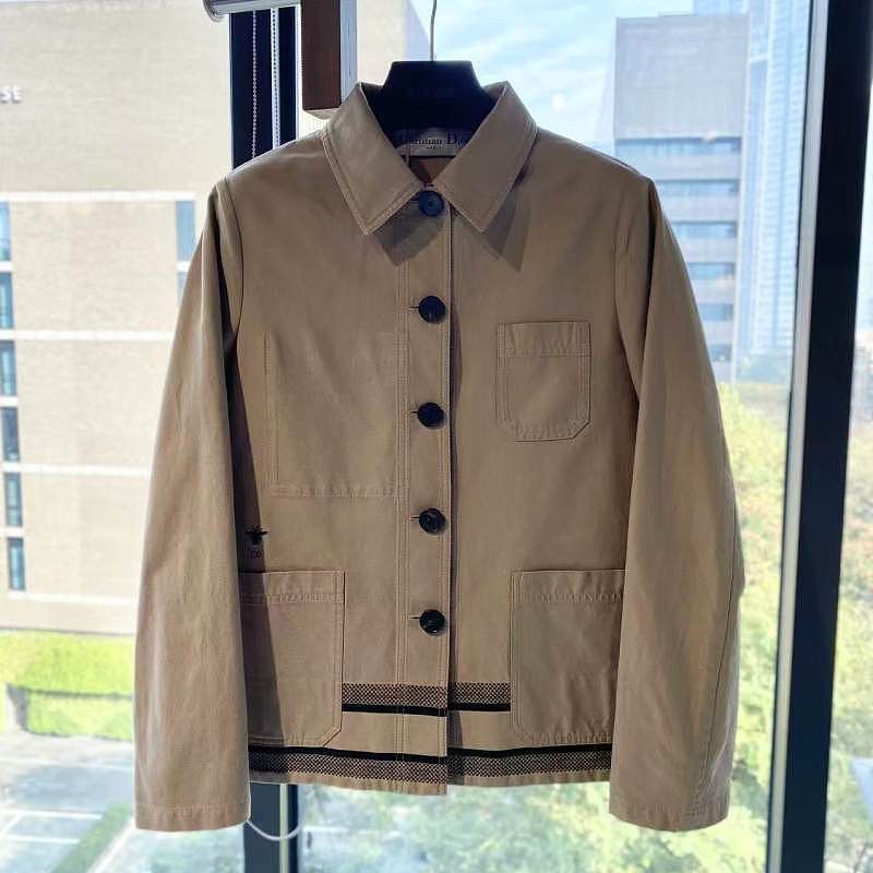 Dior Dior Cotton Blend Logo Trim Jacket Size 38 Size S / US 4 / IT 40 - 1 Thumbnail