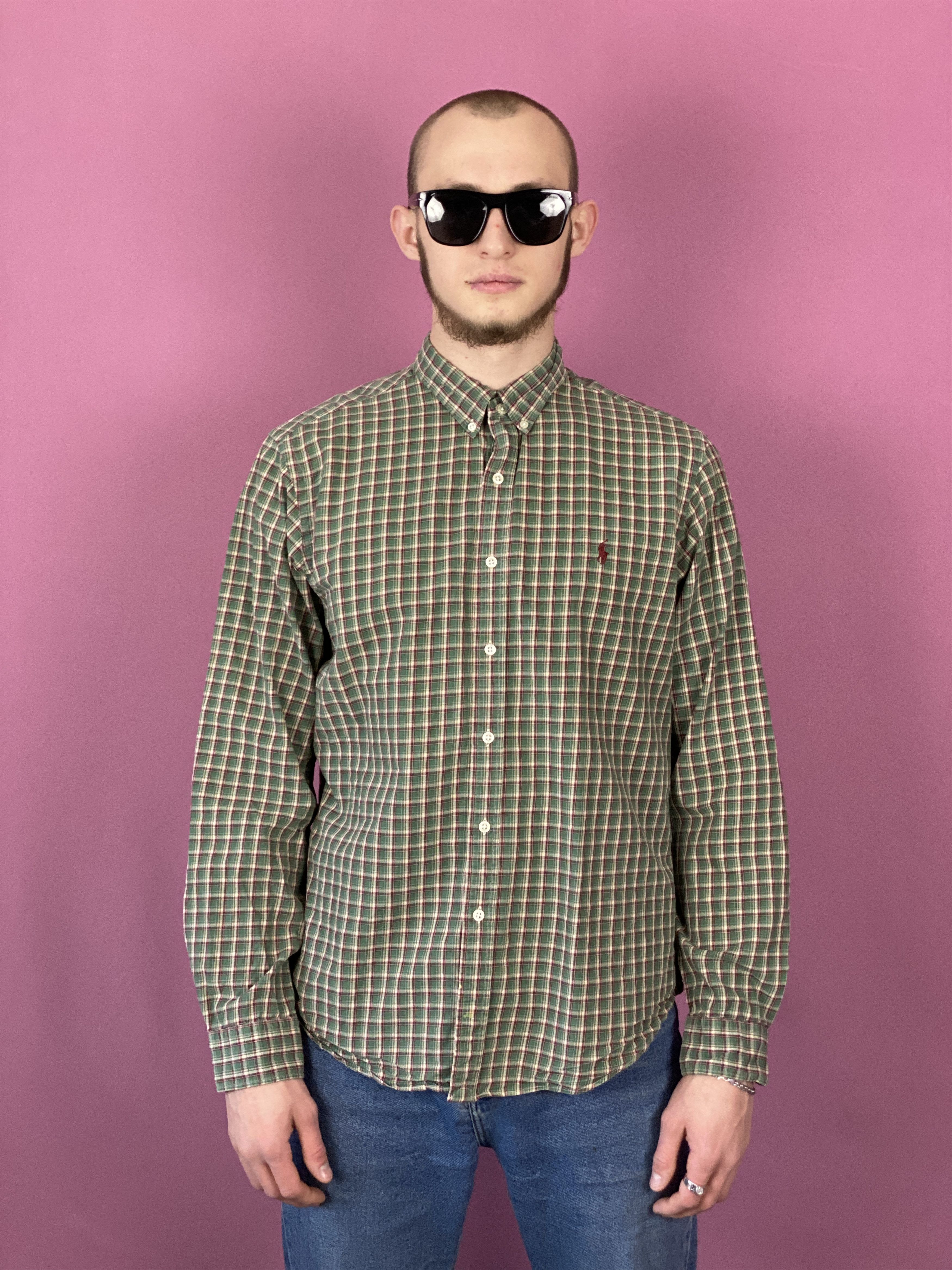 Polo Ralph Lauren × Ralph Lauren × Vintage Polo Ralph Lauren Vintage Men's Plaid Shirt - XL Size US XL / EU 56 / 4 - 2 Thumbnail