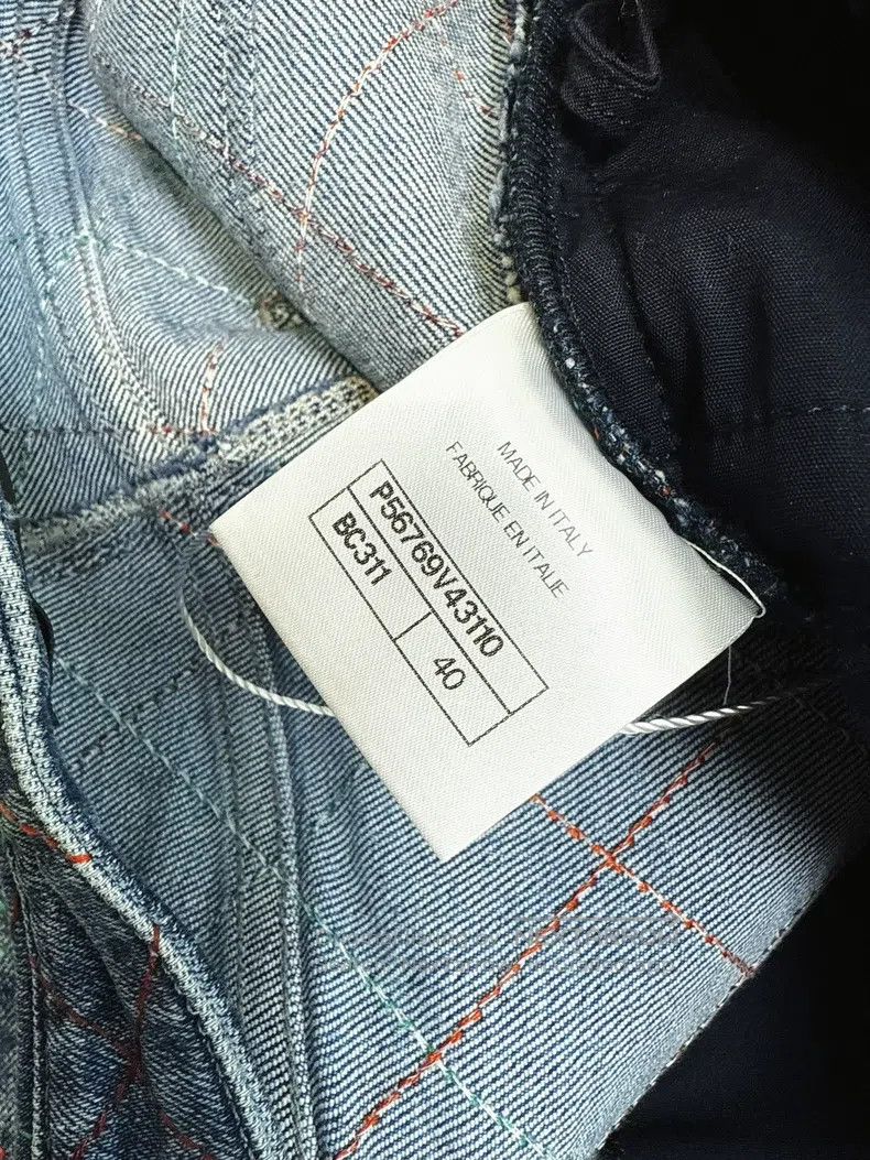 Chanel Chanel 17A Metropolitan Blue Diamond Plaid Narrow Leg Pant Size 26" / US 2 / IT 38 - 8 Thumbnail