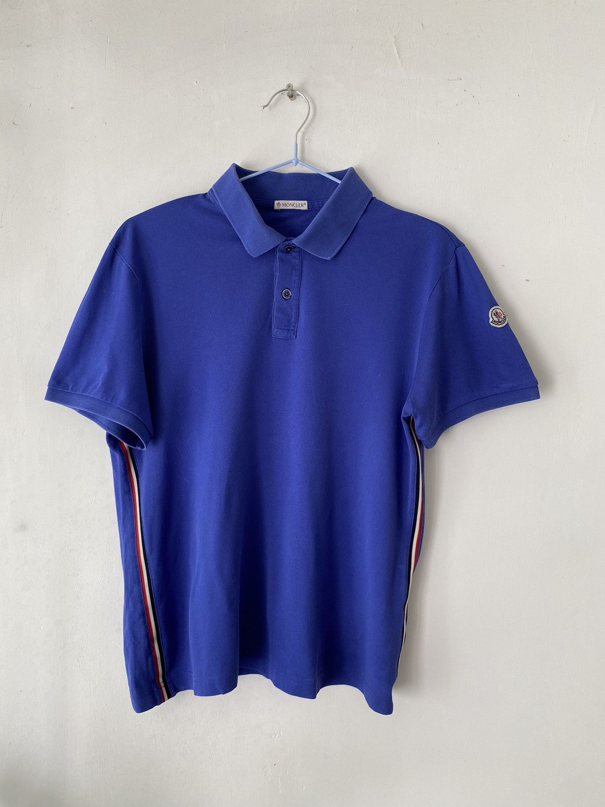Moncler Moncler Rare Luxury Blue PoloT-shirt Size US S / EU 44-46 / 1 - 3 Thumbnail