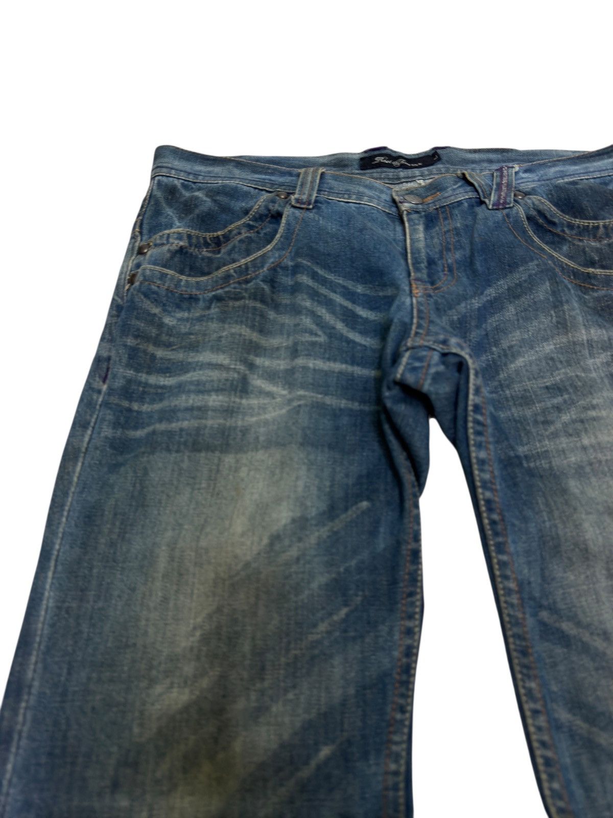 Hysteric Glamour FLARE ROOT THREE CLAW MARK DISTRESSED DOUBLE POCKET DENIM Size US 32 / EU 48 - 4 Thumbnail