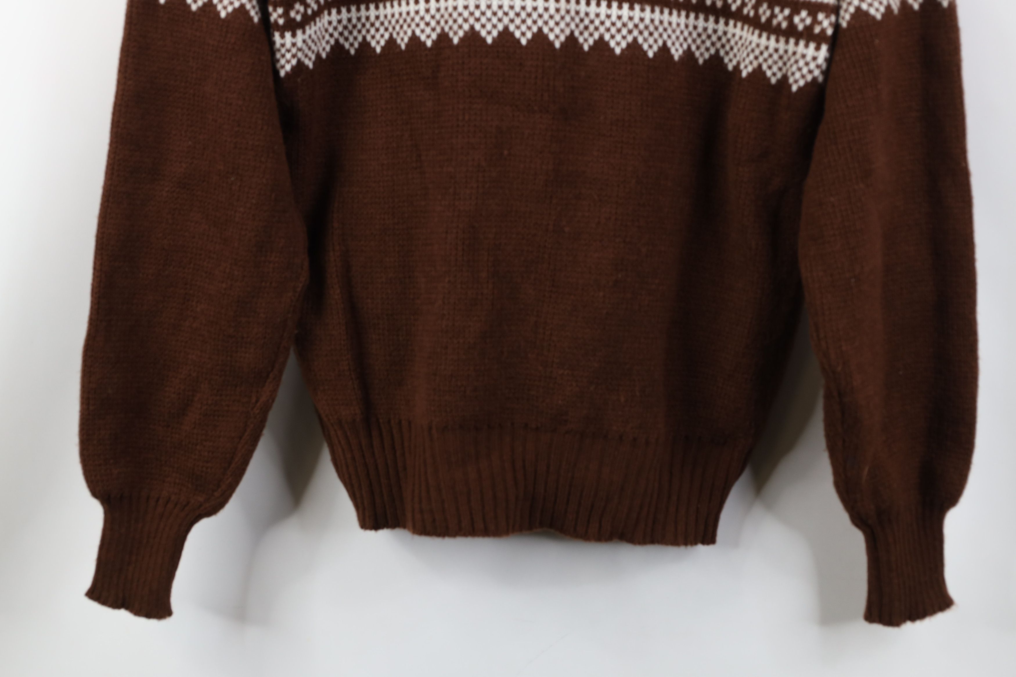 Vintage Vintage 70s Streetwear Fair Isle Crewneck Sweater Acrylic Size XL / US 12-14 / IT 48-50 - 3 Thumbnail