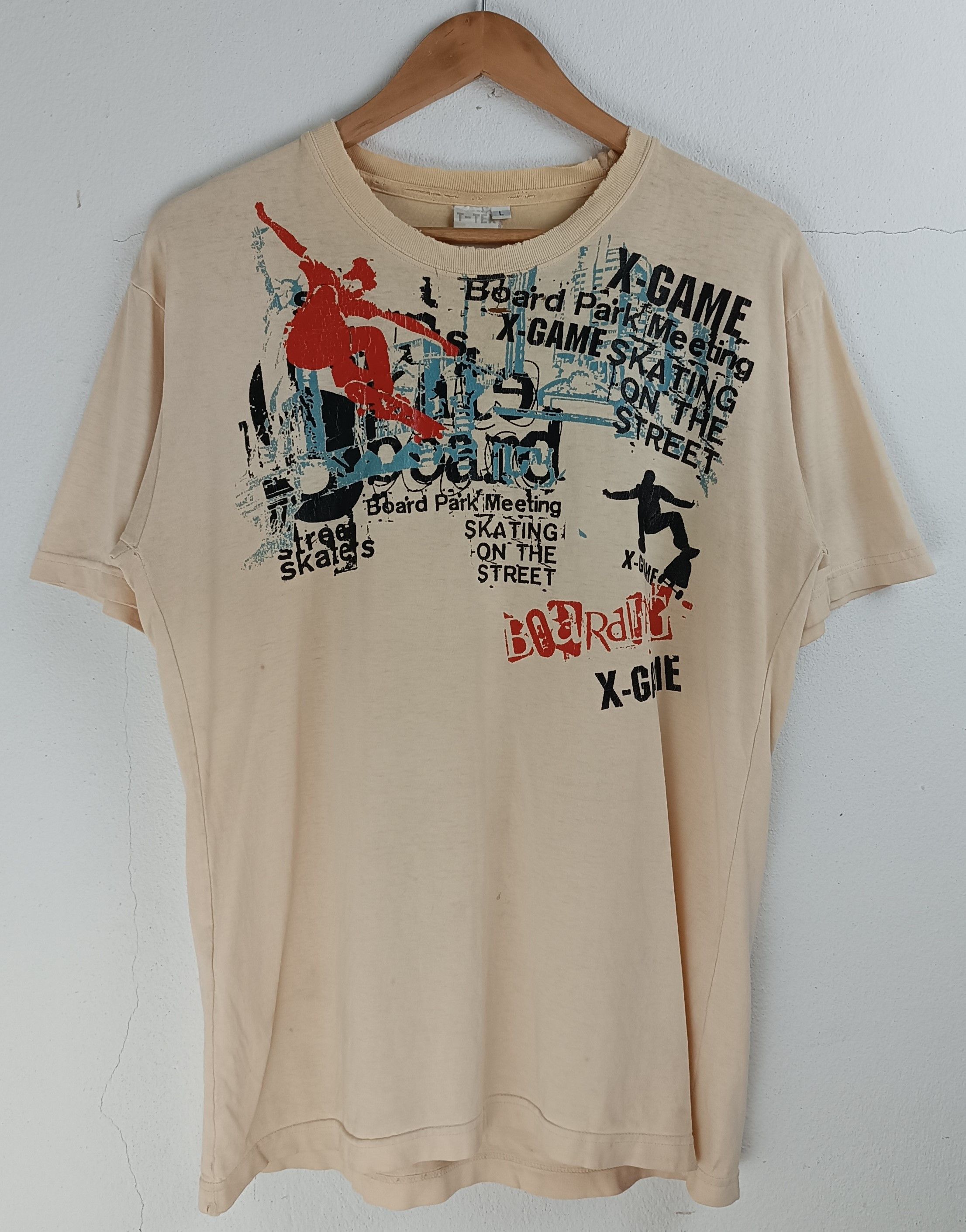 Vintage THRASH FADED VINTAGE 2000s X-GAME SKATEBOARDING Y2K HAWK LGB Size US M / EU 48-50 / 2 - 3 Thumbnail