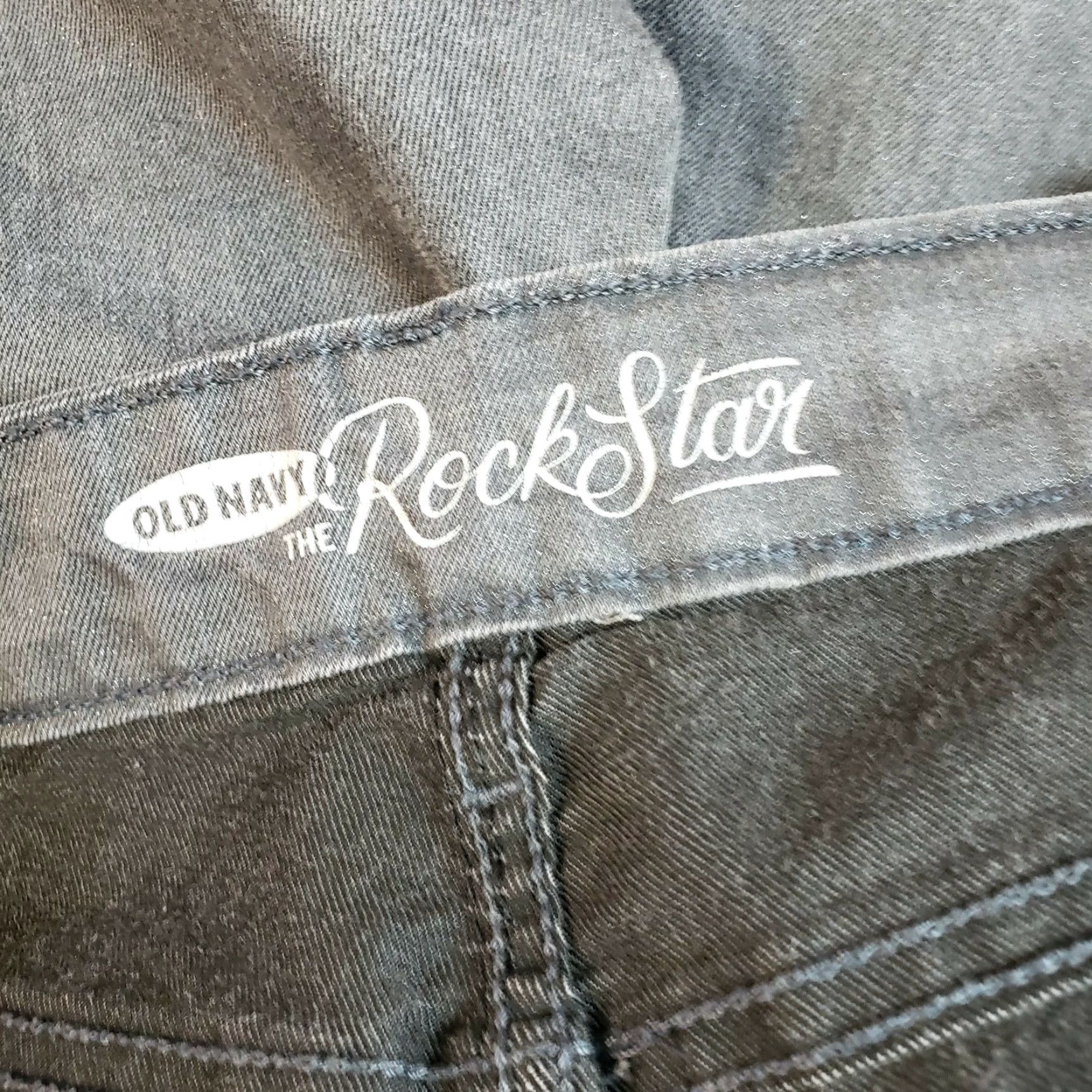 Old Navy Old Navy Womens Rockstar Skinny Jeans Sz 10 Gray Sparkly Mid Rise Size 32" / US 10 / IT 46 - 7 Thumbnail