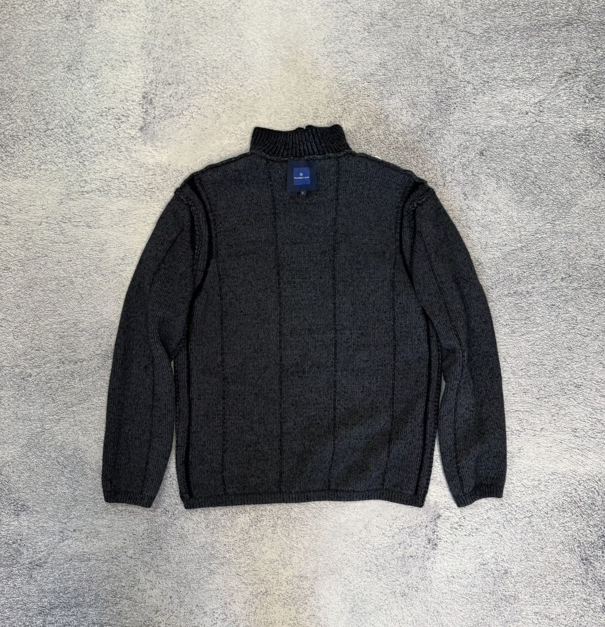 Massimo Osti Massimo Osti Wool Sweater MRS Italy Logo Knit Zip Collar Men Size US S / EU 44-46 / 1 - 14 Thumbnail