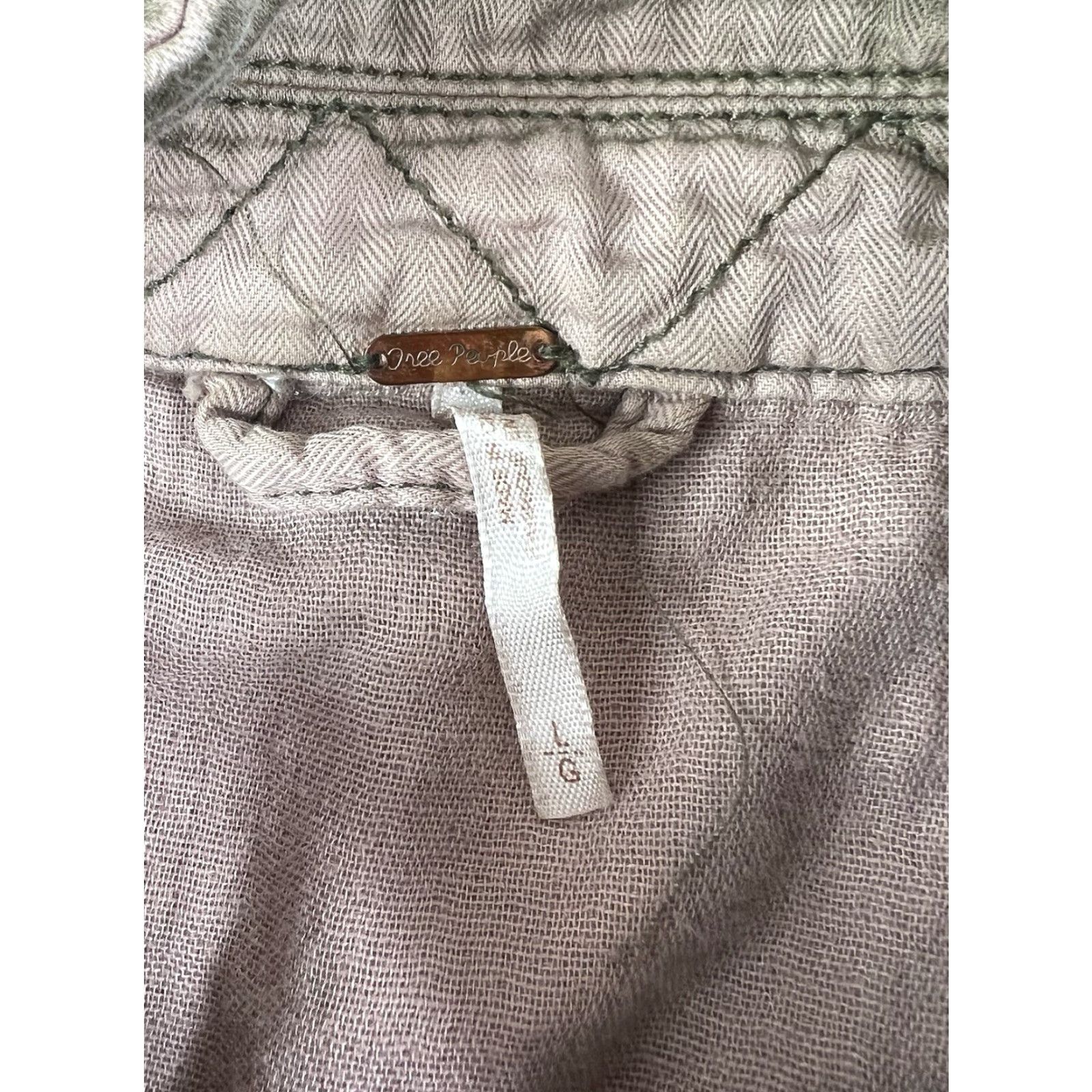 Free People Free People Military Surplus Utility Green Jacket Size Large Not Your Brothers Size L / US 10 / IT 46 - 6 Thumbnail