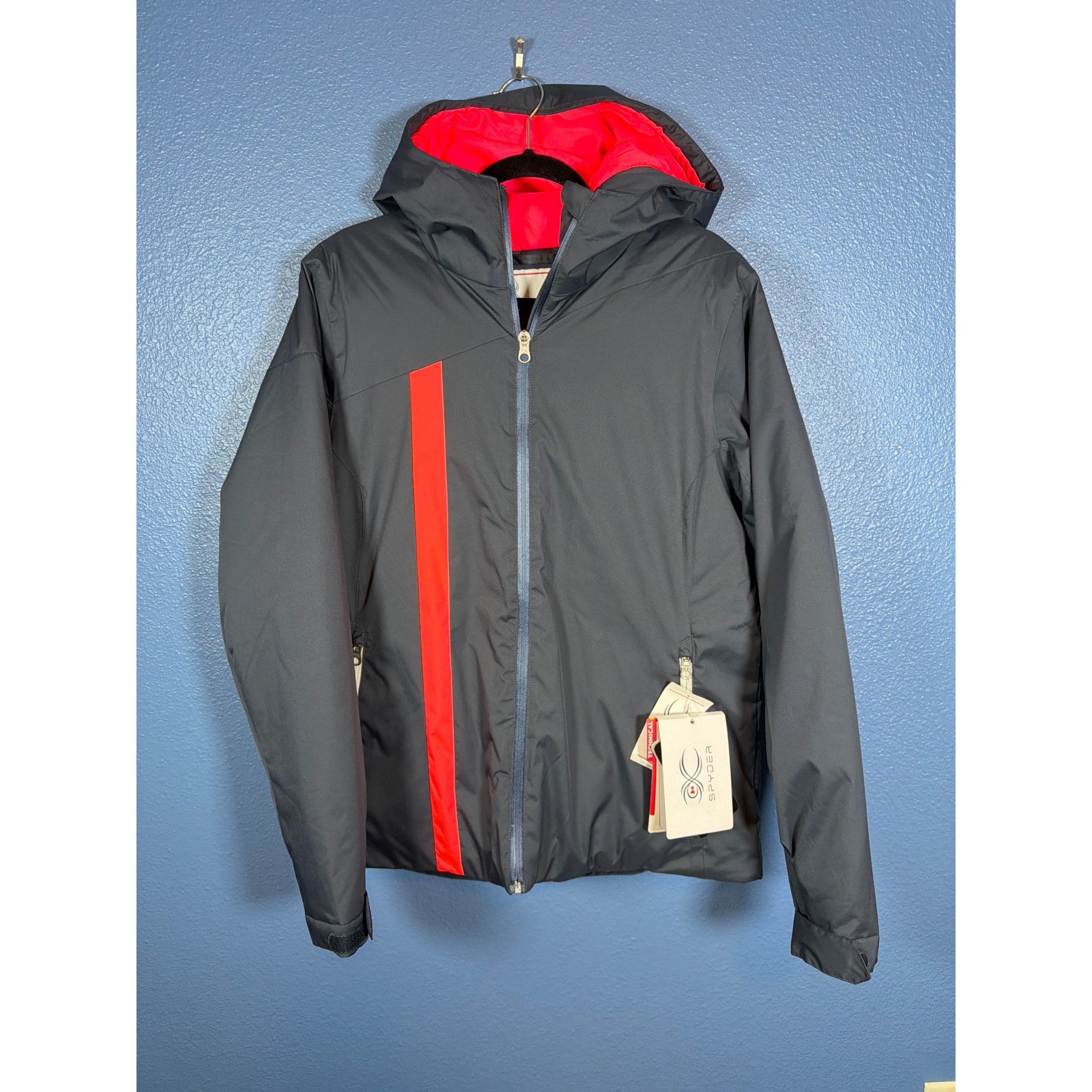 Spyder NWT Spyder MYX Ski Jacket Charcoal Grey Pink Winter Jacket W Size XL / US 12-14 / IT 48-50 - 2 Thumbnail